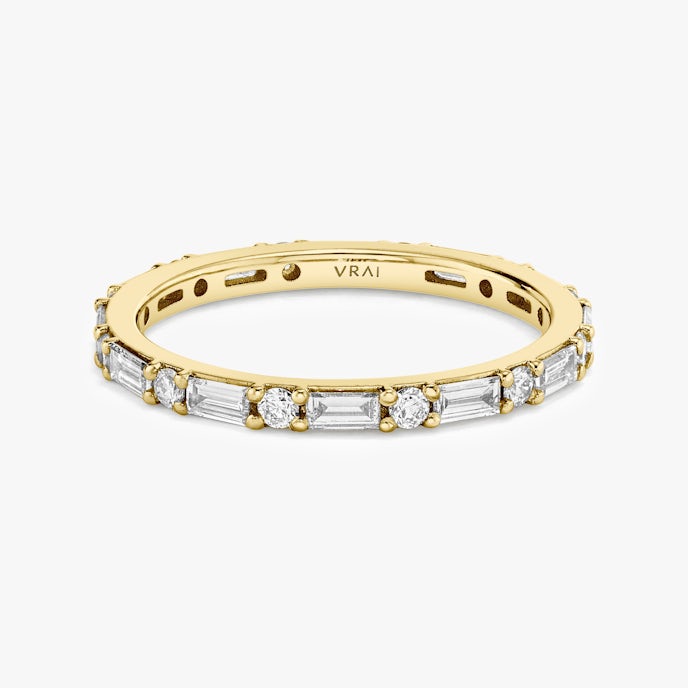 The Alternating Shapes BandRound Brilliant | Yellow Gold