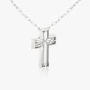 Closeup image of Suspended Cross Necklace