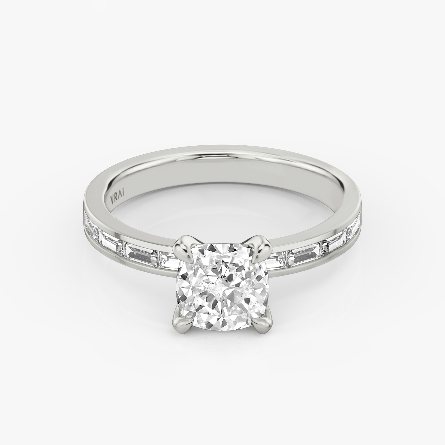 Devotion Cushion Engagement Ring | 18k White Gold