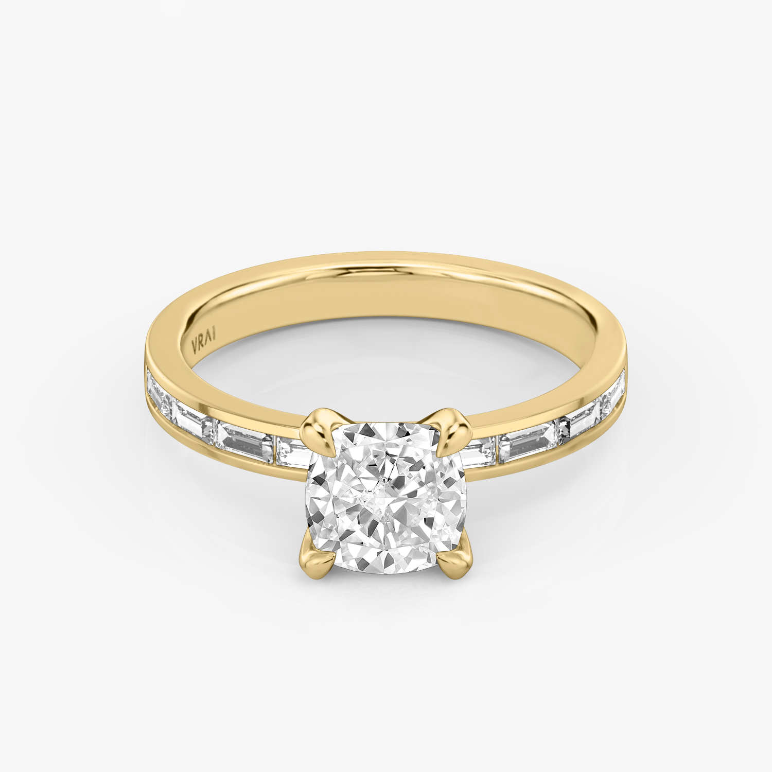Devotion Cushion Engagement Ring | 18k Yellow Gold