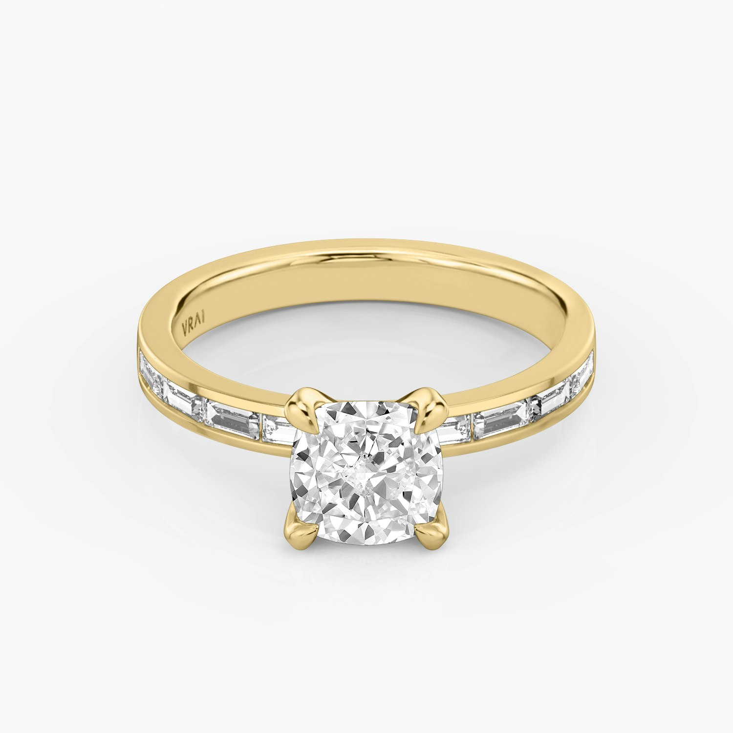 Devotion Cushion Engagement Ring | 18k Yellow Gold