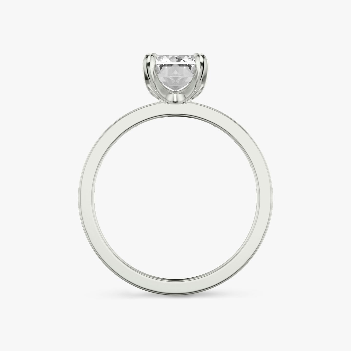 The Devotion | Emerald | 18k | 18k White Gold | Band stone shape: Baguette | Band: Original | Diamond orientation: vertical | Carat weight: See full inventory