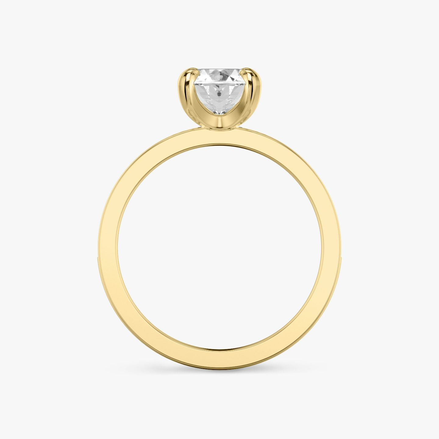 The Devotion | Oval | 18k | 18k Yellow Gold | Band: Pavé | Band stone shape: Round Brilliant | Band: Large | Diamond orientation: vertical | Carat weight: See full inventory