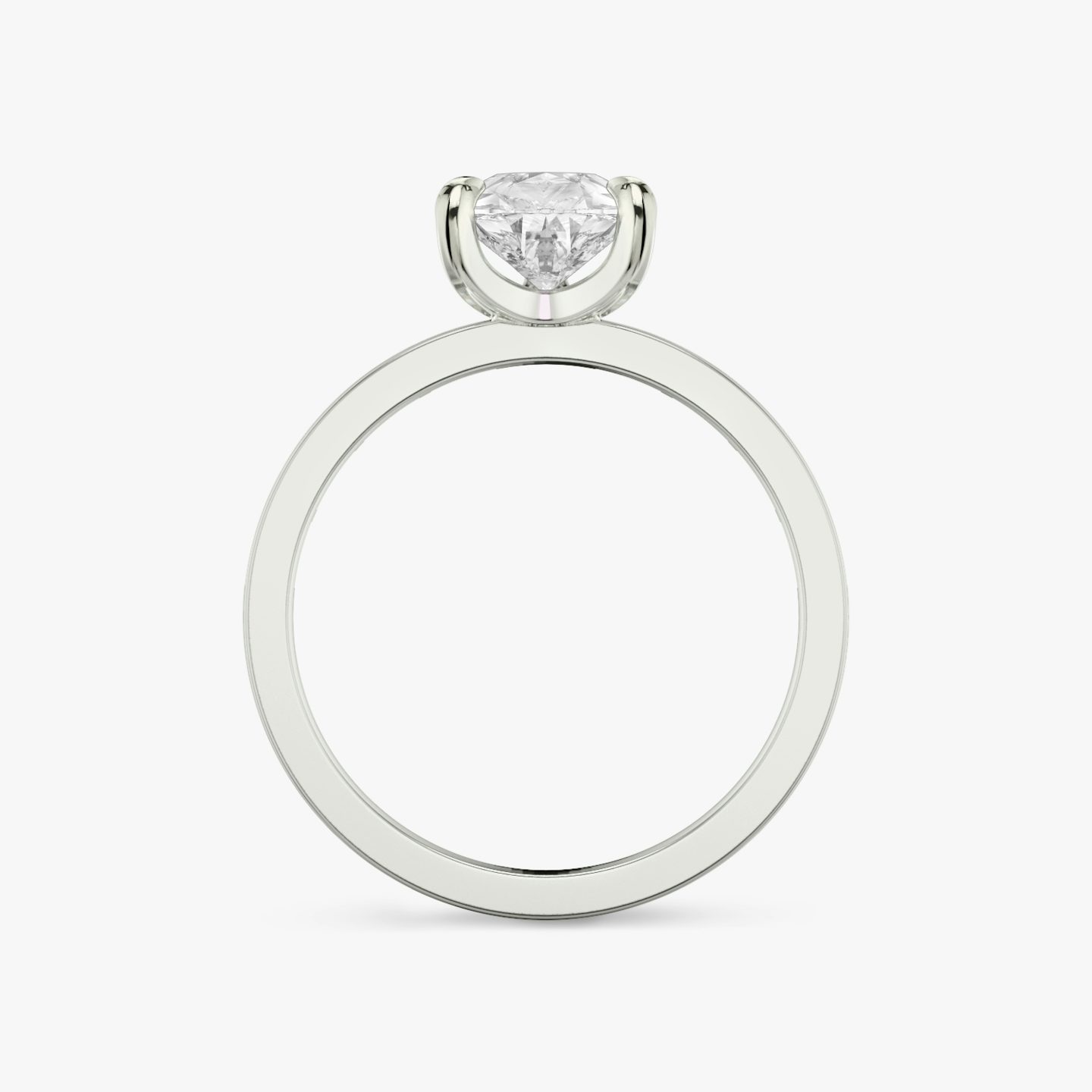 The Devotion | Pear | Platinum | Band: Pavé | Band stone shape: Baguette | Band: Original | Diamond orientation: vertical | Carat weight: See full inventory