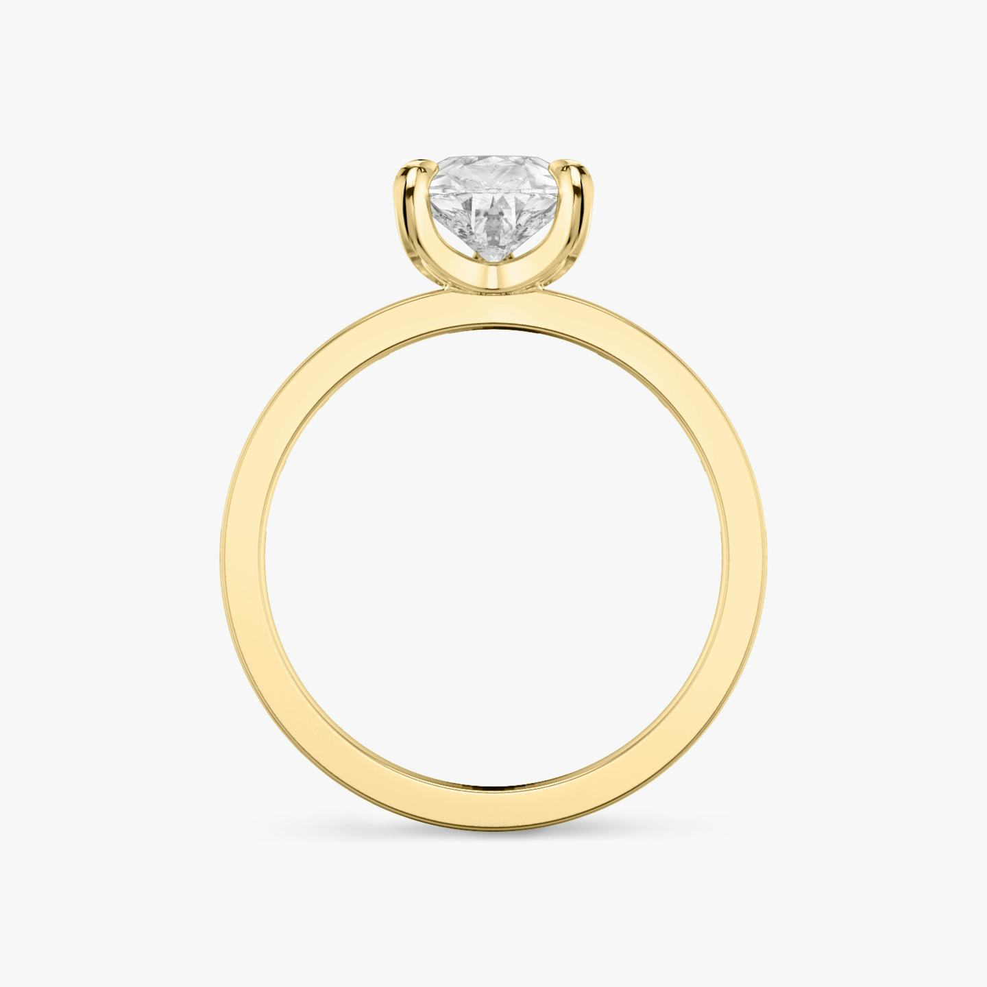 The Devotion | Pear | 18k | 18k Yellow Gold | Band stone shape: Baguette | Band: Original | Diamond orientation: vertical | Carat weight: See full inventory