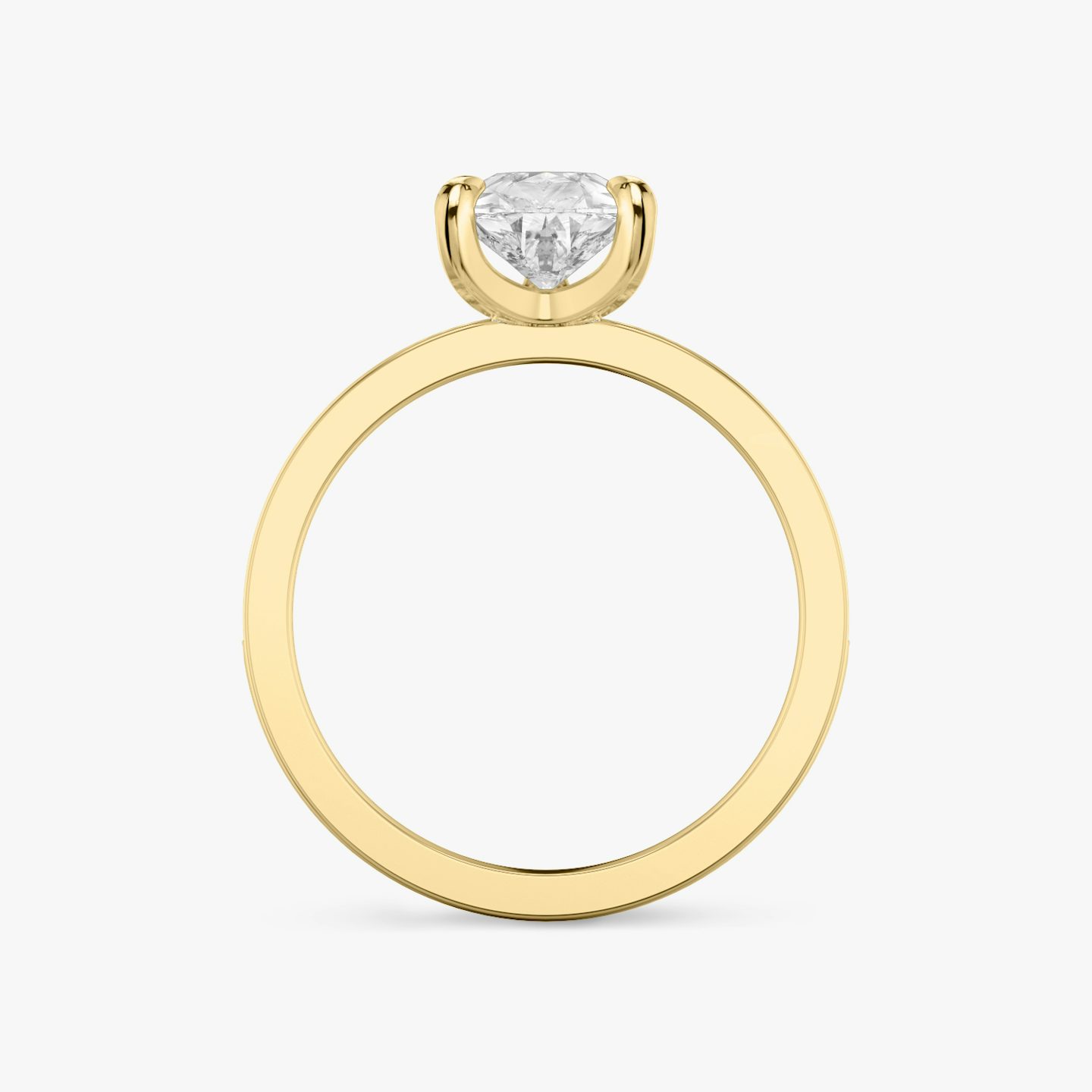 The Devotion | Pear | 18k | 18k Yellow Gold | Band: Pavé | Band stone shape: Round Brilliant | Band: Large | Diamond orientation: vertical | Carat weight: See full inventory