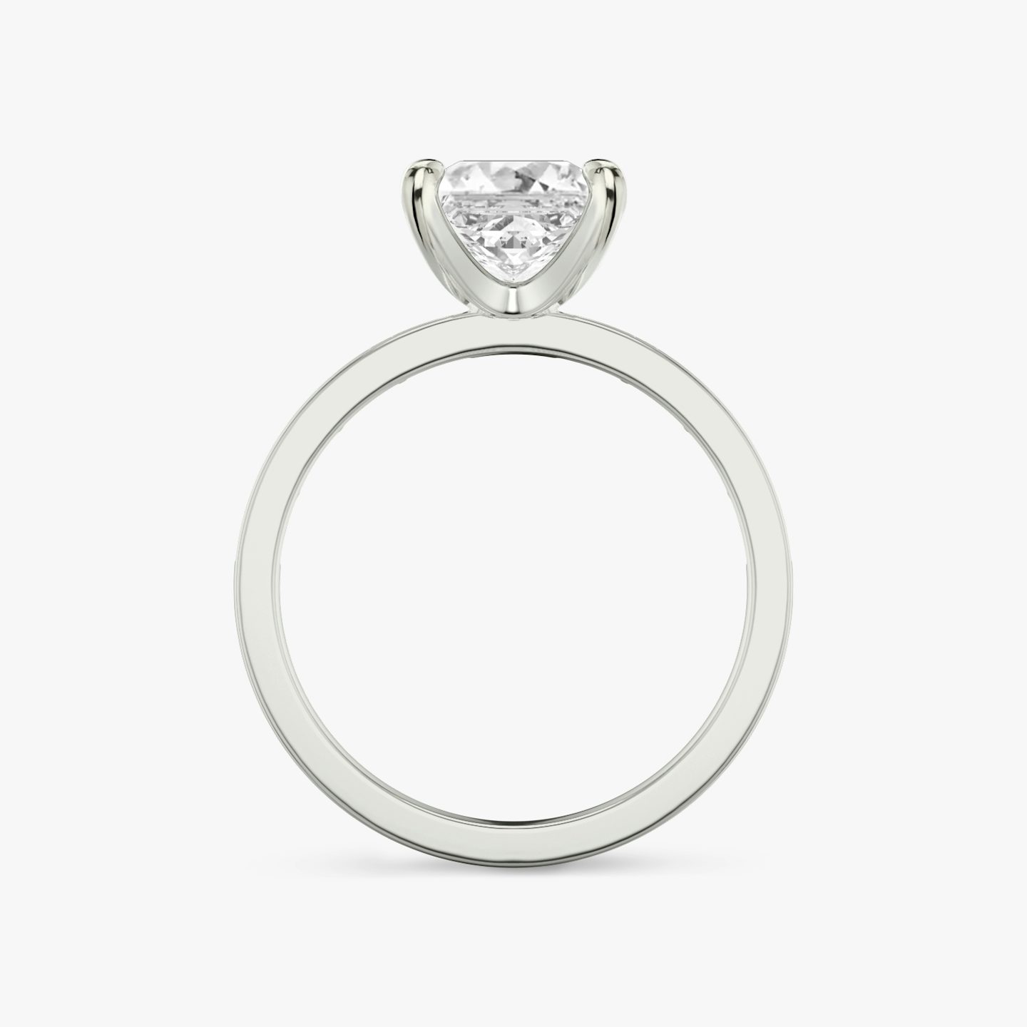 The Devotion | Princess | 18k | 18k White Gold | Band: Pavé | Band stone shape: Baguette | Band: Original | Diamond orientation: vertical | Carat weight: See full inventory