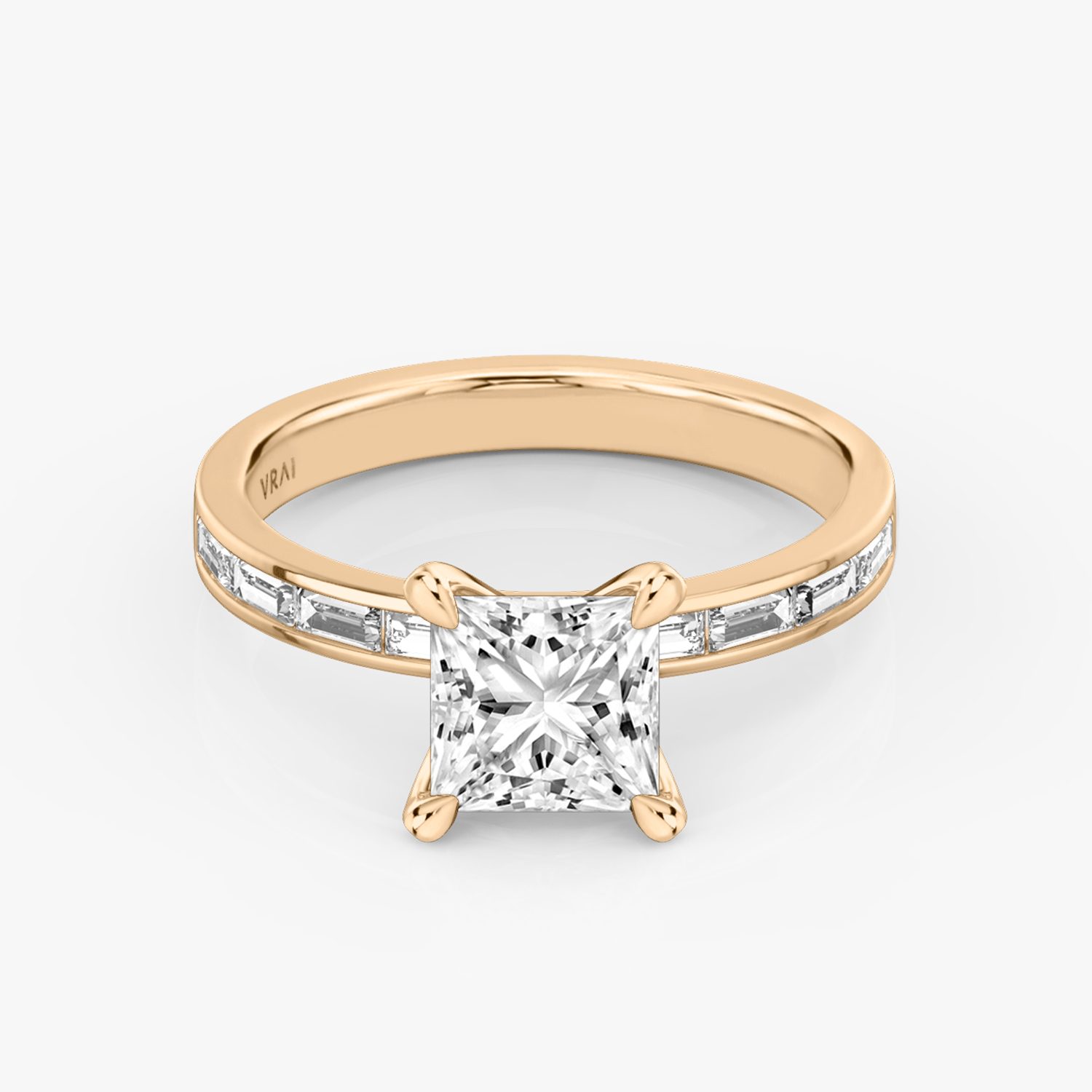 Devotion Princess Engagement Ring | 14k Rose Gold