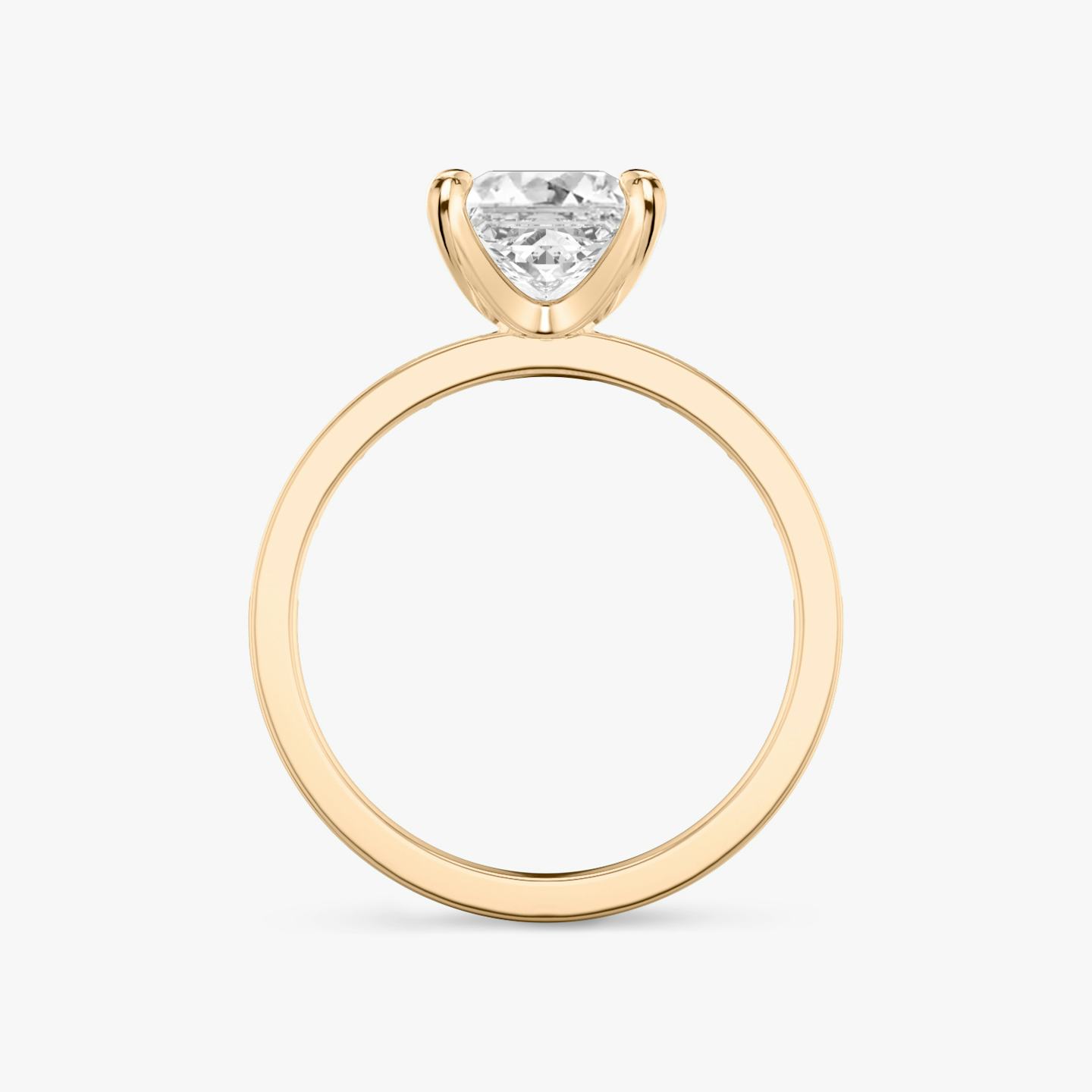 The Devotion | Princess | 14k | 14k Rose Gold | Band stone shape: Baguette | Band: Original | Diamond orientation: vertical | Carat weight: See full inventory