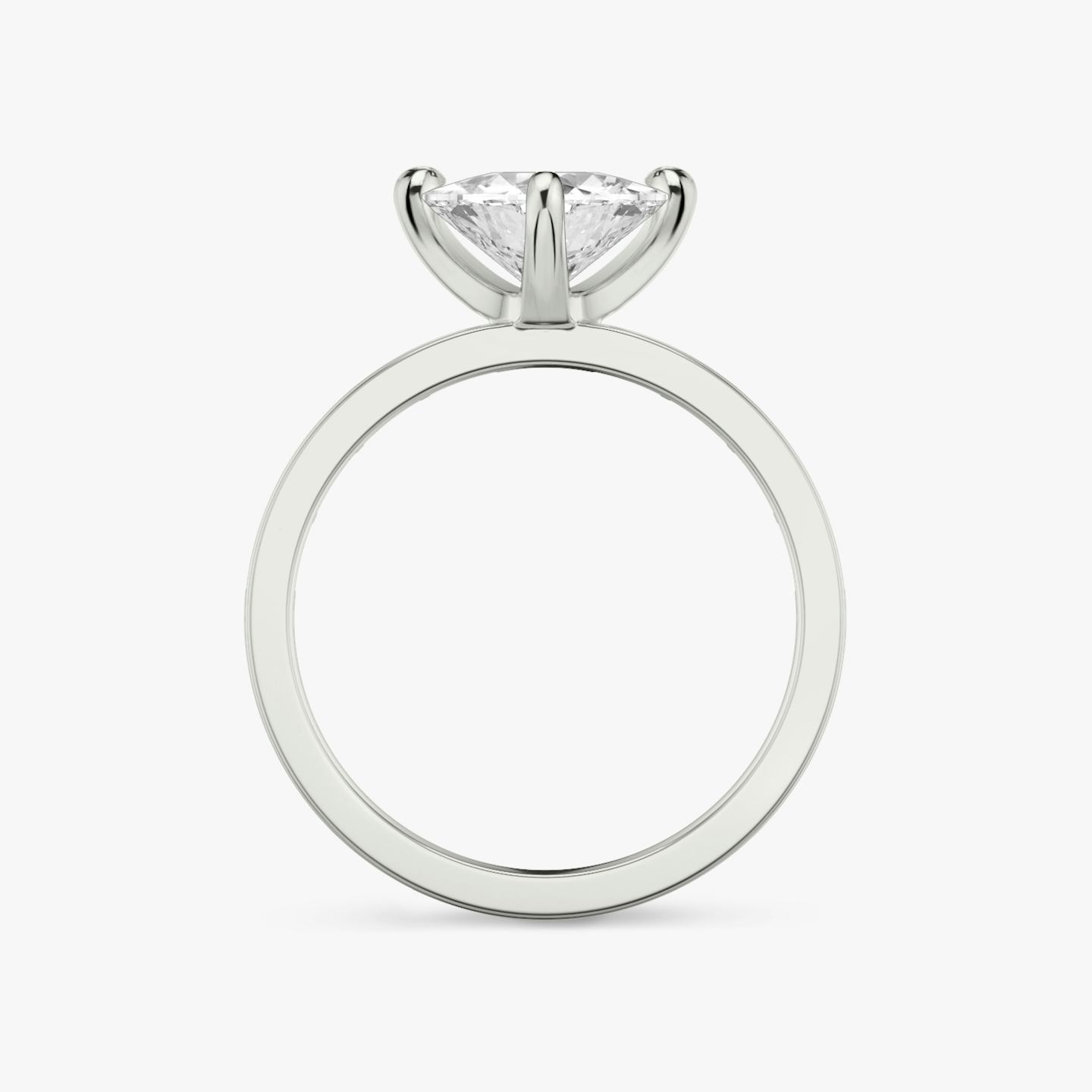 The Devotion | Trillion | 18k | 18k White Gold | Band stone shape: Baguette | Band: Original | Diamond orientation: vertical | Carat weight: See full inventory