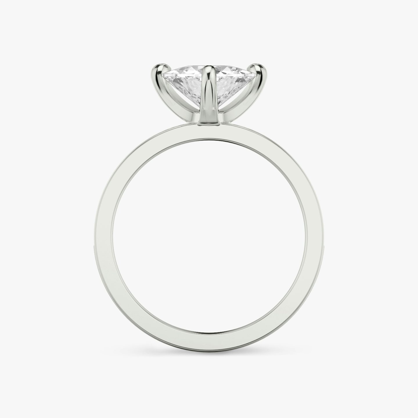 The Devotion | Trillion | 18k | 18k White Gold | Band: Pavé | Band stone shape: Round Brilliant | Band: Large | Diamond orientation: vertical | Carat weight: See full inventory