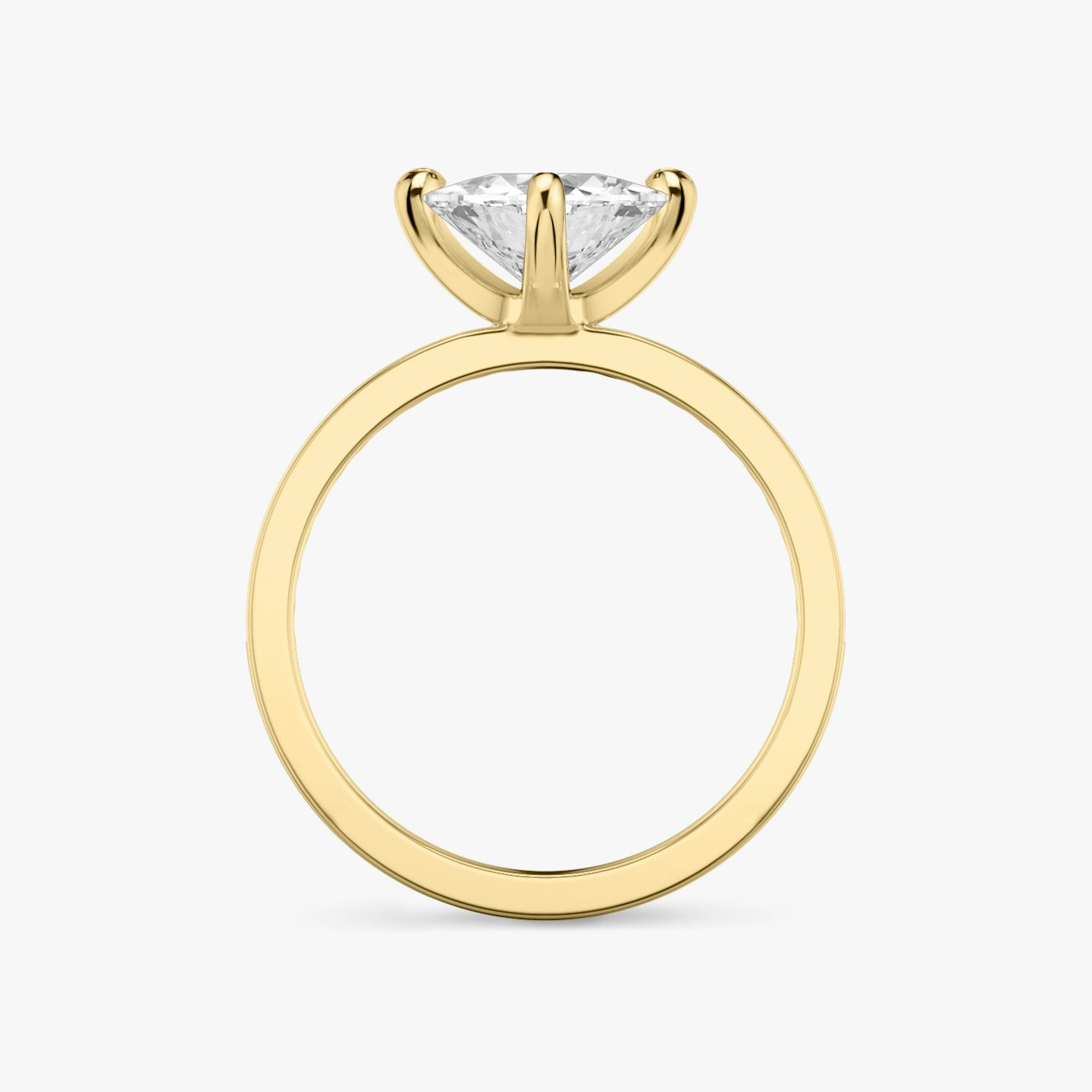 The Devotion | Trillion | 18k | 18k Yellow Gold | Band: Pavé | Band stone shape: Round Brilliant | Band: Original | Diamond orientation: vertical | Carat weight: See full inventory