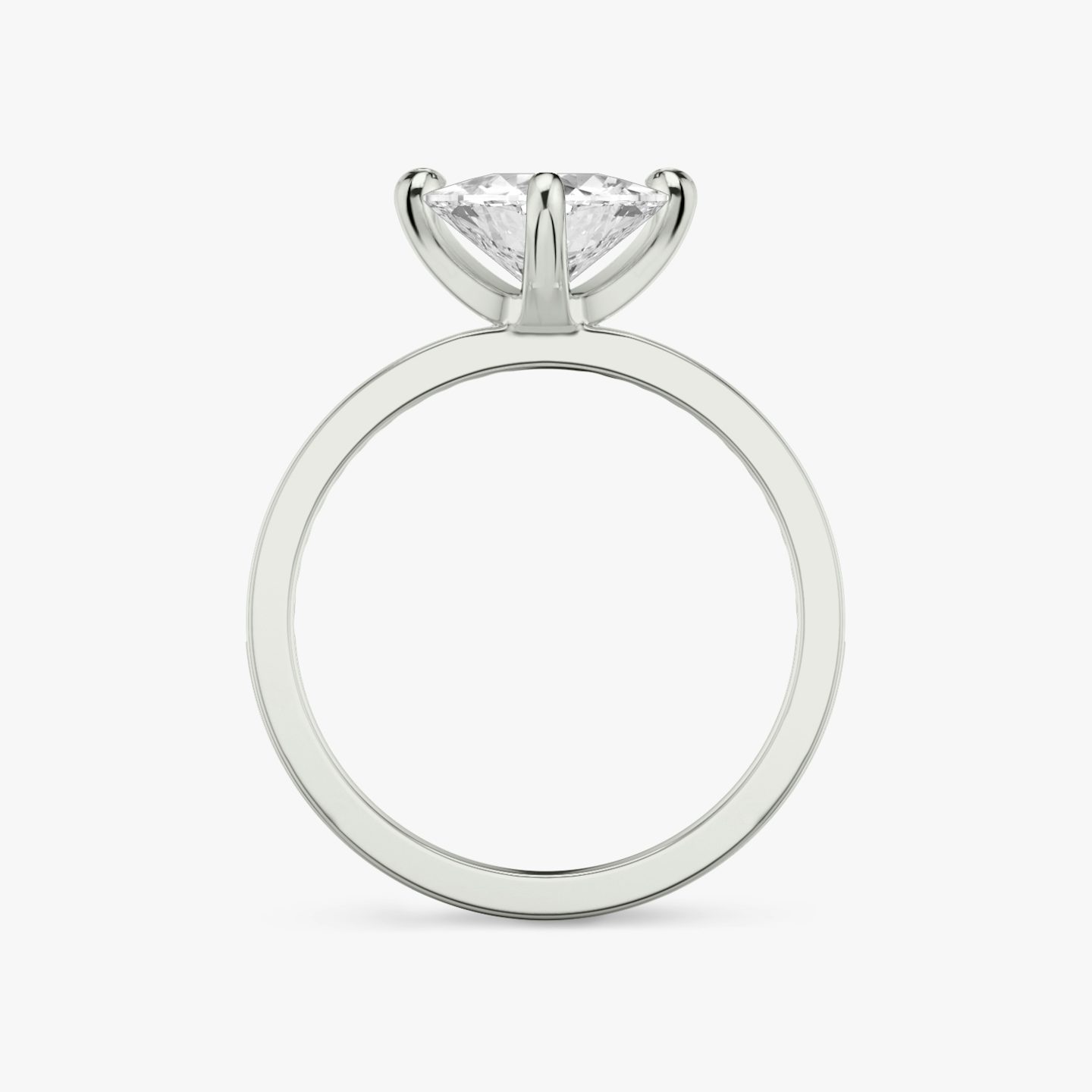 The Devotion | Trillion | 18k | 18k White Gold | Band: Pavé | Band stone shape: Round Brilliant | Band: Original | Diamond orientation: vertical | Carat weight: See full inventory