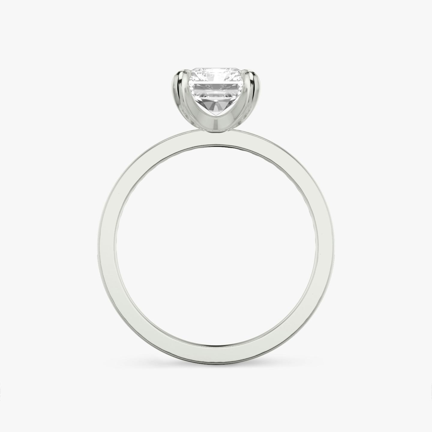 The Devotion | Radiant | 18k | 18k White Gold | Band stone shape: Round Brilliant | Band: Original | Diamond orientation: vertical | Carat weight: See full inventory