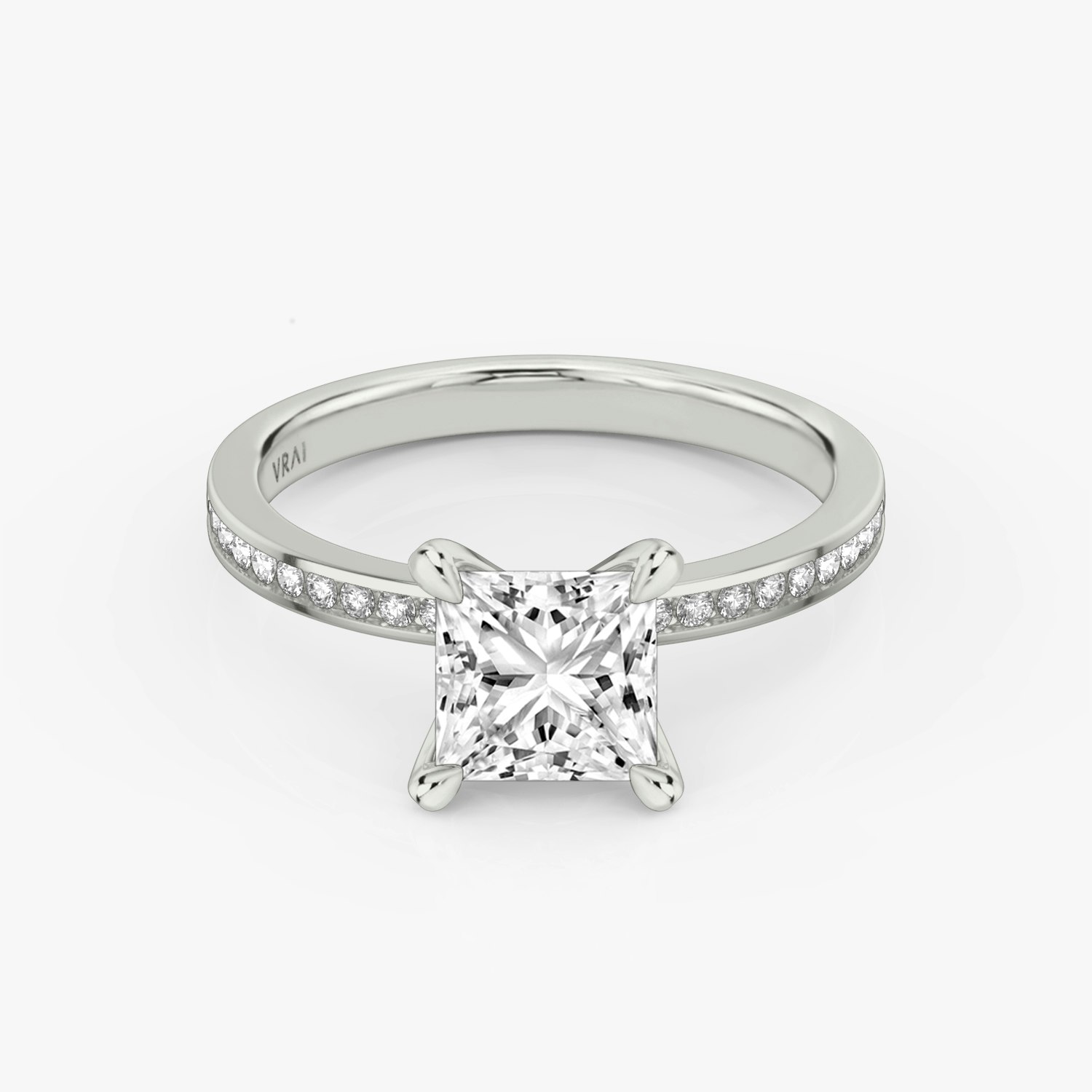 Devotion Princess Engagement Ring | 18k White Gold
