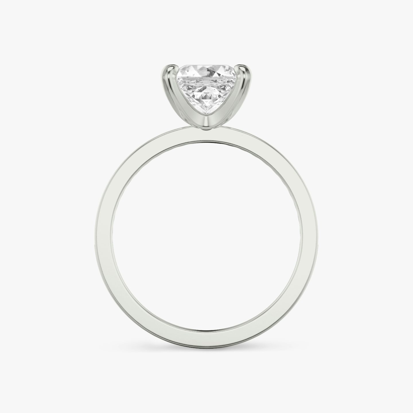 The Devotion | Princess | 18k | 18k White Gold | Band: Pavé | Band stone shape: Round Brilliant | Band: Original | Diamond orientation: vertical | Carat weight: See full inventory