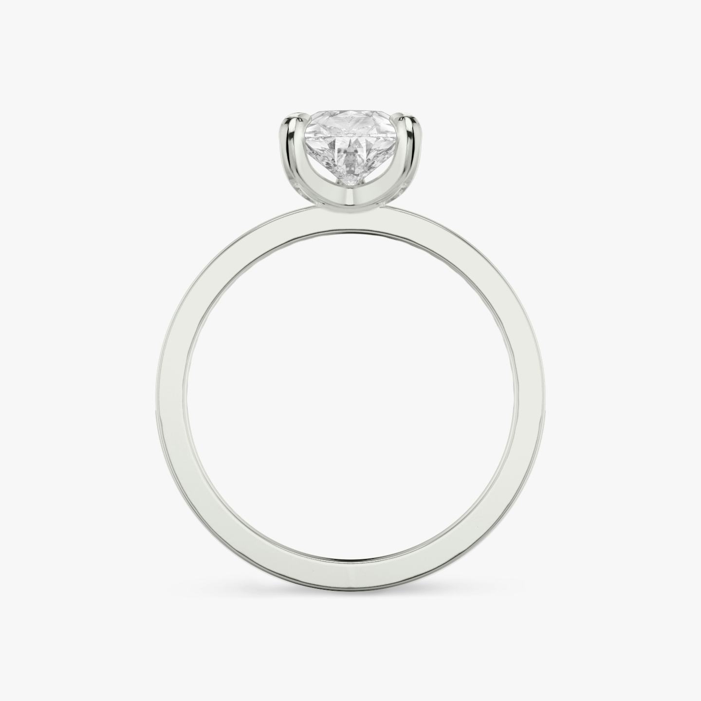 The Devotion | Pear | Platinum | Band stone shape: Round Brilliant | Band: Original | Diamond orientation: vertical | Carat weight: See full inventory