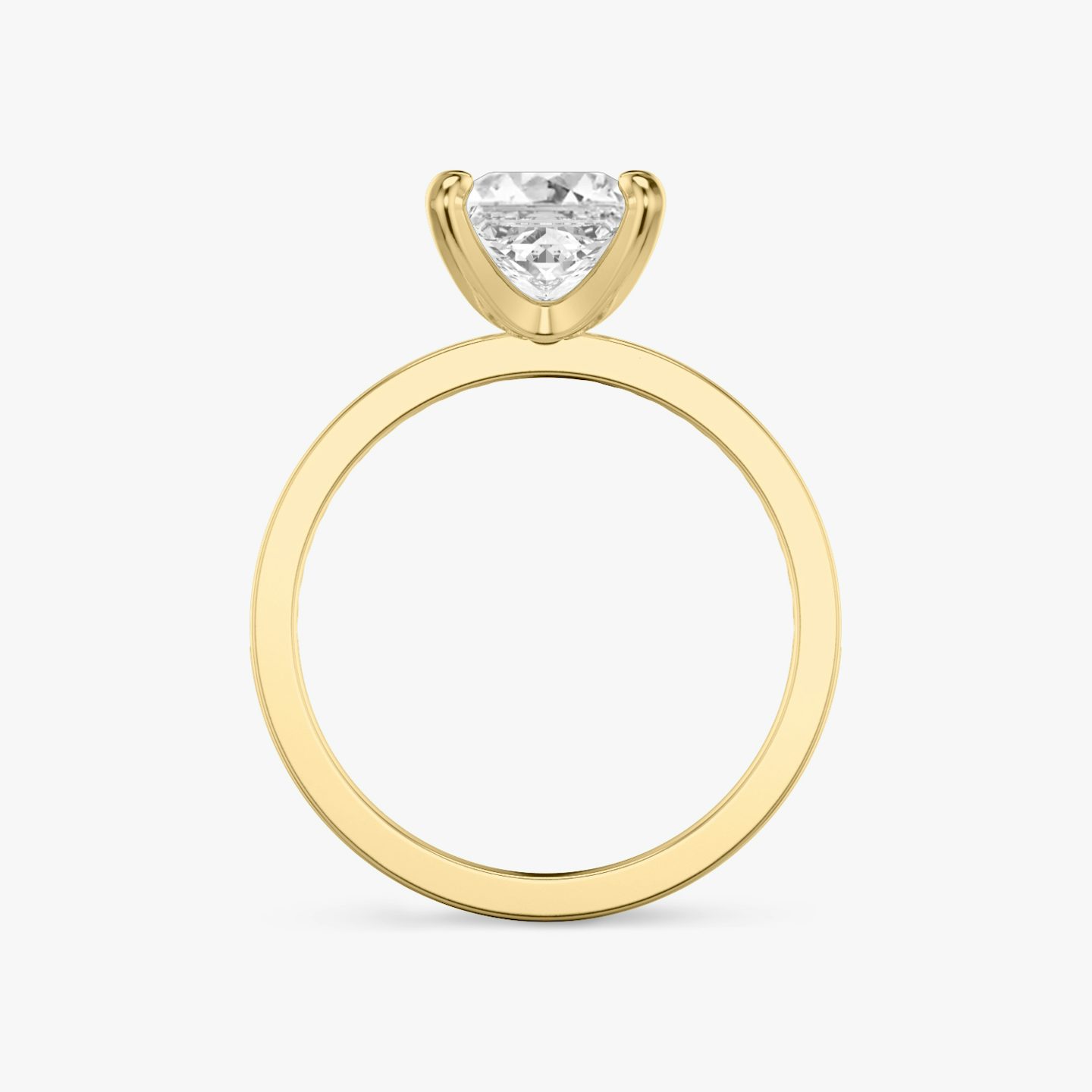 The Devotion | Princess | 18k | 18k Yellow Gold | Band: Pavé | Band stone shape: Round Brilliant | Band: Original | Diamond orientation: vertical | Carat weight: See full inventory