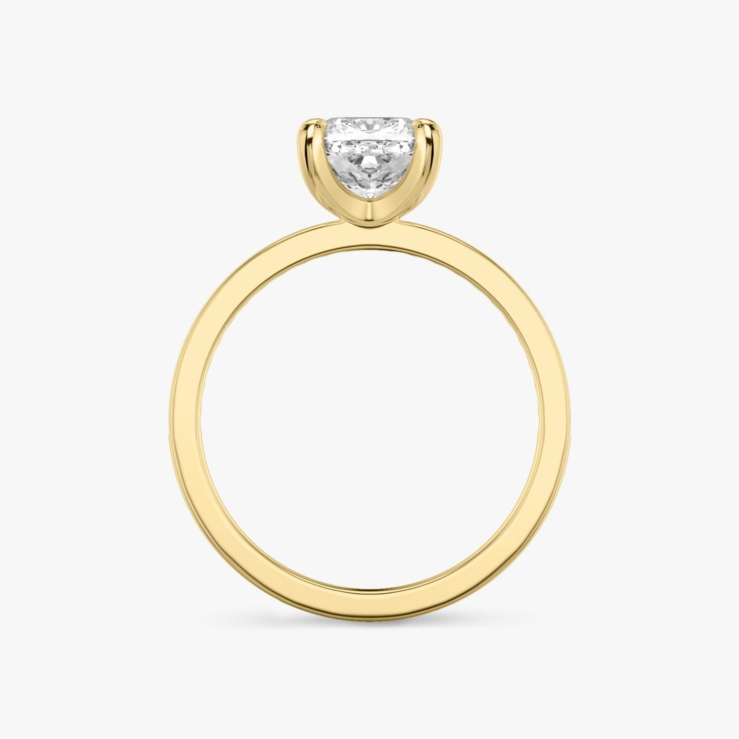 The Devotion | Pavé Cushion | 18k | 18k Yellow Gold | Band: Pavé | Band stone shape: Round Brilliant | Band: Original | Diamond orientation: vertical | Carat weight: See full inventory