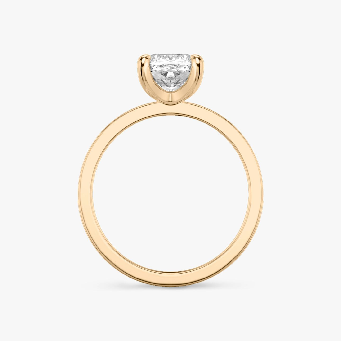 The Devotion | Pavé Cushion | 14k | 14k Rose Gold | Band stone shape: Round Brilliant | Band: Original | Diamond orientation: vertical | Carat weight: See full inventory