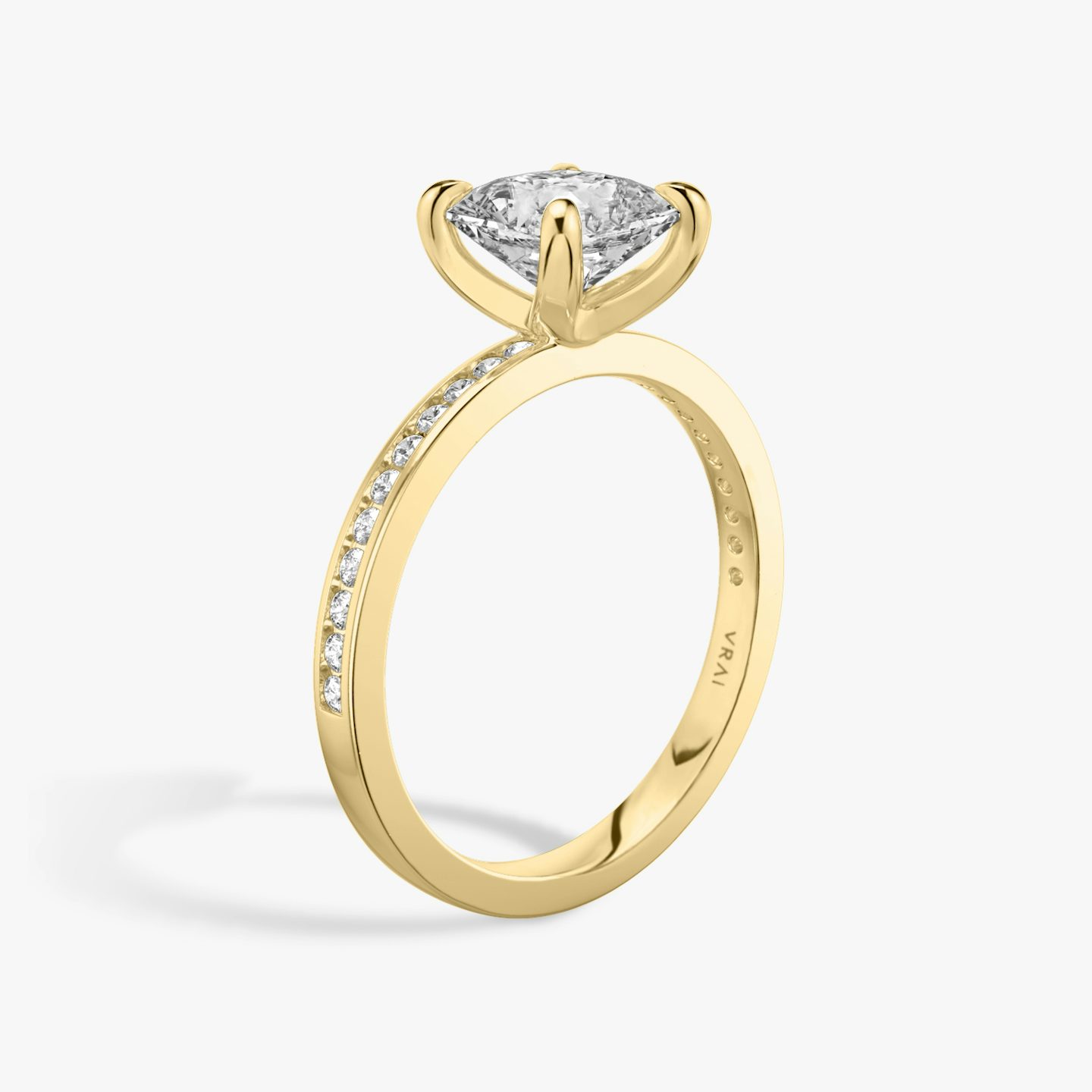 Devotion | Asscher | 18k | 18k Gelbgold | Ring: Pavé | Ringbesatz: Rund | Ring: Original | Diamantausrichtung: vertical | Karatgewicht: Gesamtbestand ansehen