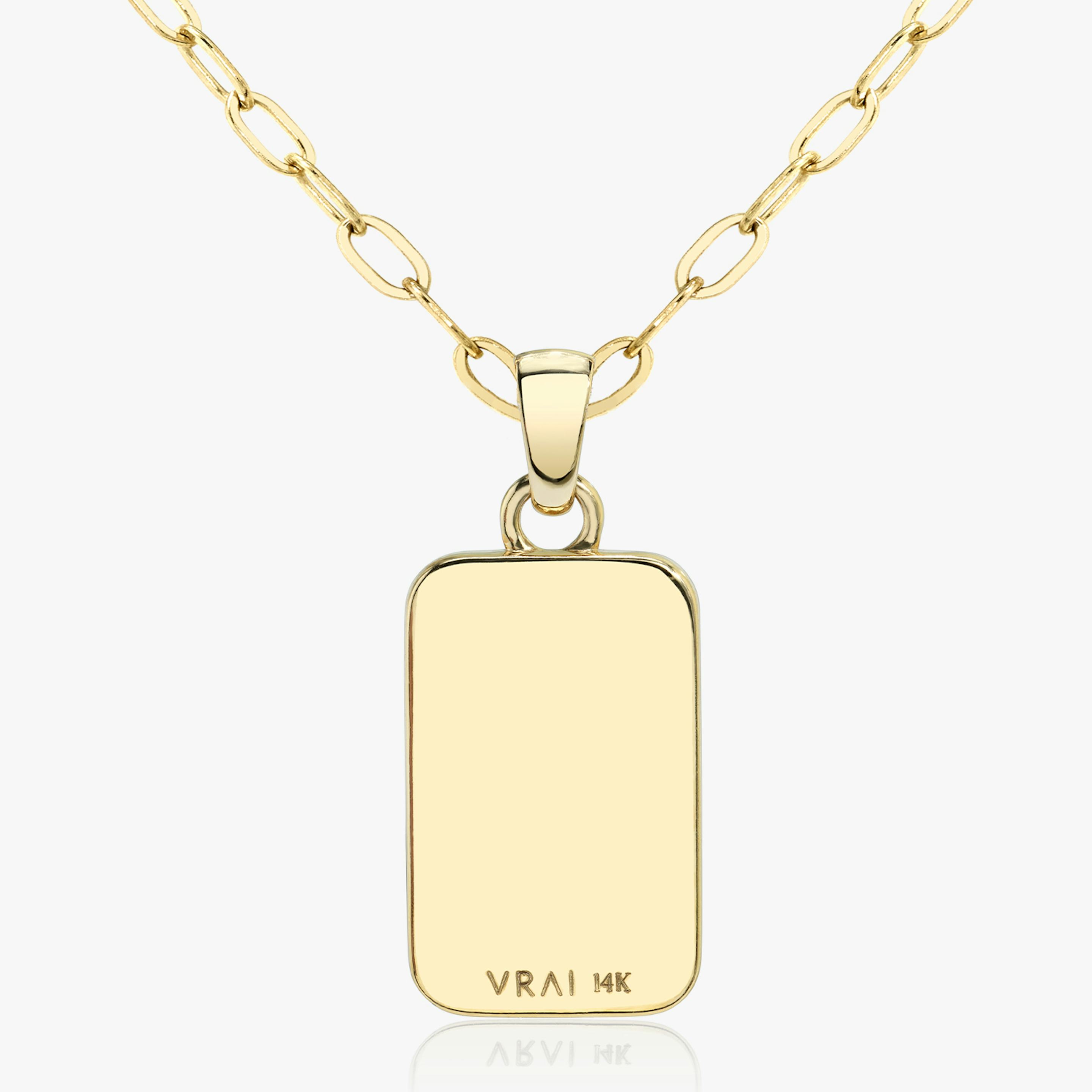 Collar Currency | Baguette | 14k | Oro amarillo de 18 quilates | Longitud de la cadena: 20