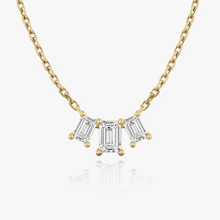 arc emerald diamond necklace