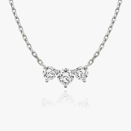 Arc Necklace Round Brilliant diamond