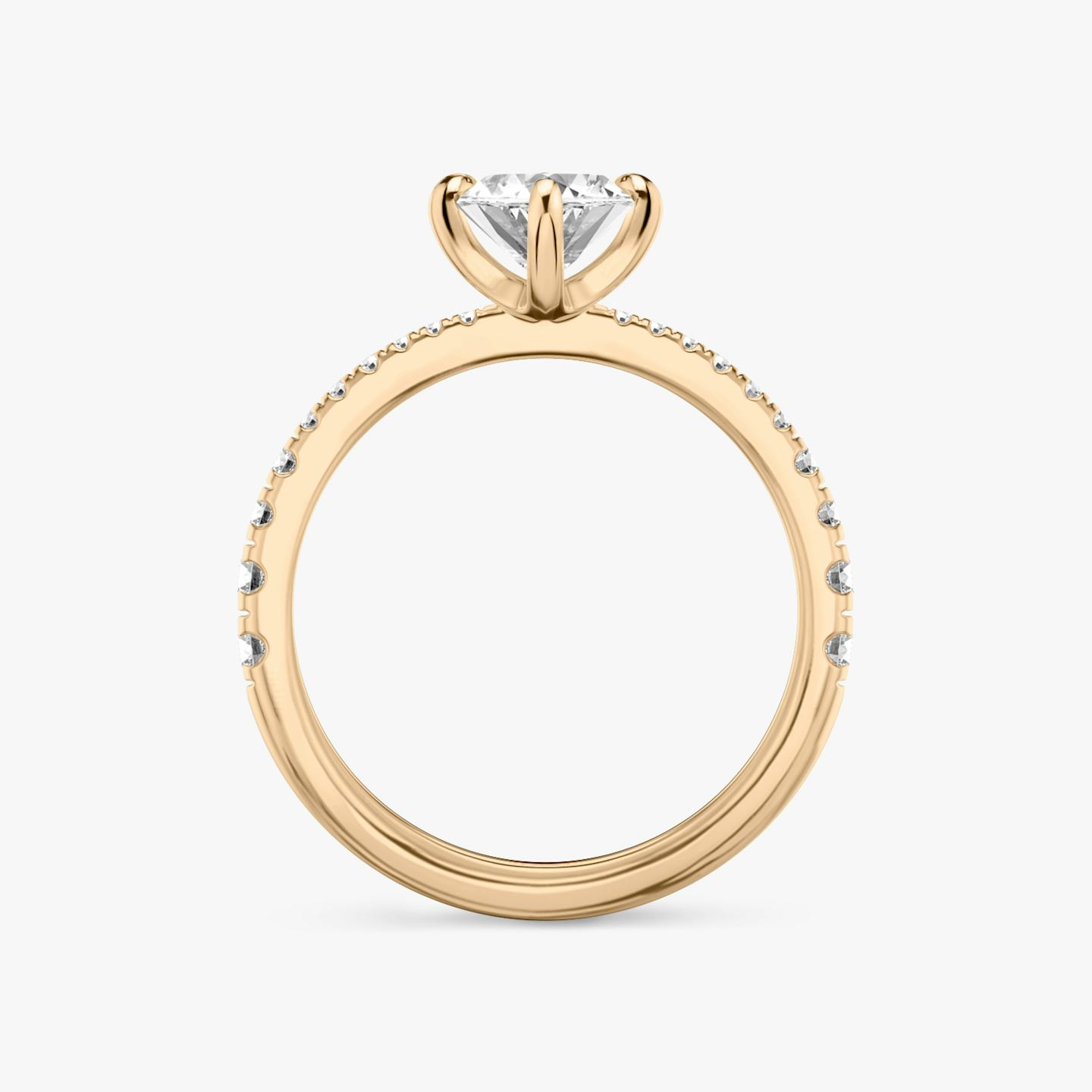 The Tapered Classic | Pavé Marquise | 14k | 14k Rose Gold | Band: Pavé | Diamond orientation: vertical | Carat weight: See full inventory