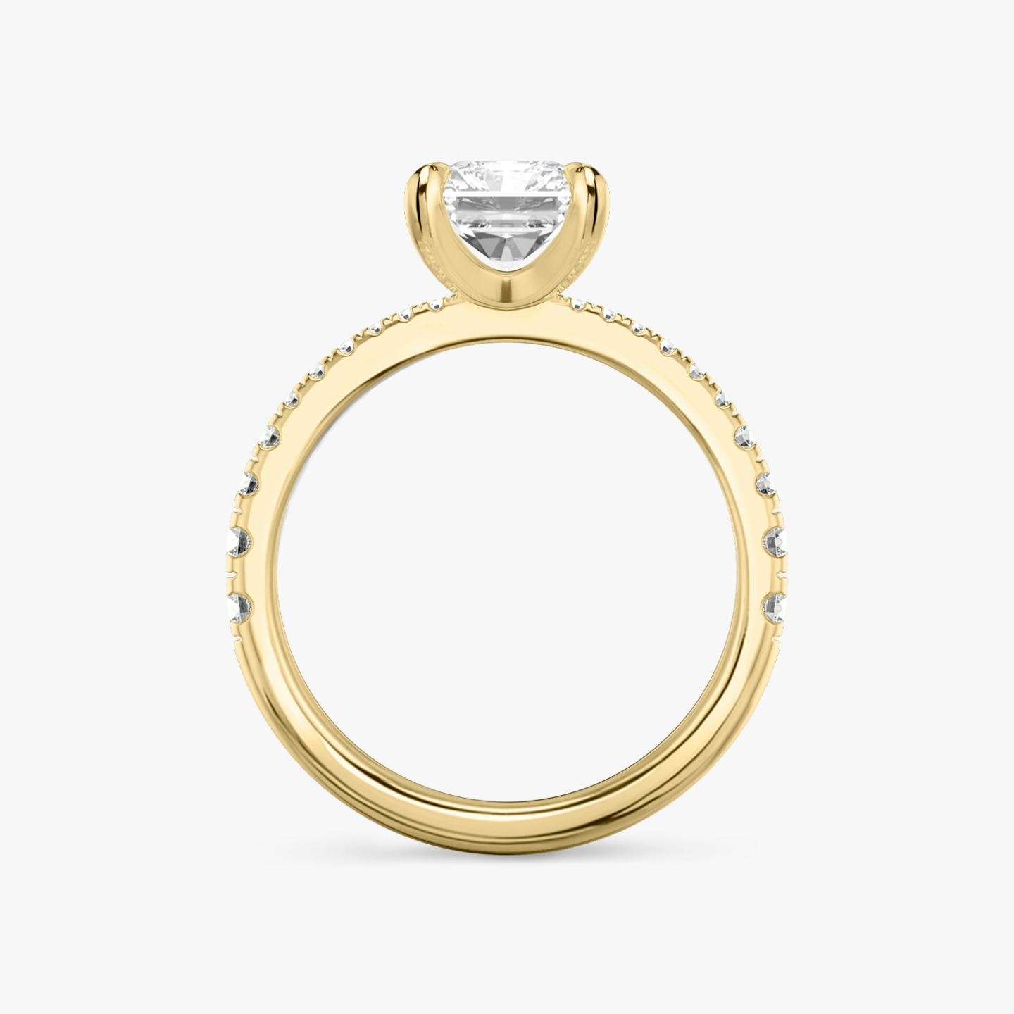 The Tapered Classic | Radiant | 18k | 18k Yellow Gold | Band: Pavé | Diamond orientation: vertical | Carat weight: See full inventory