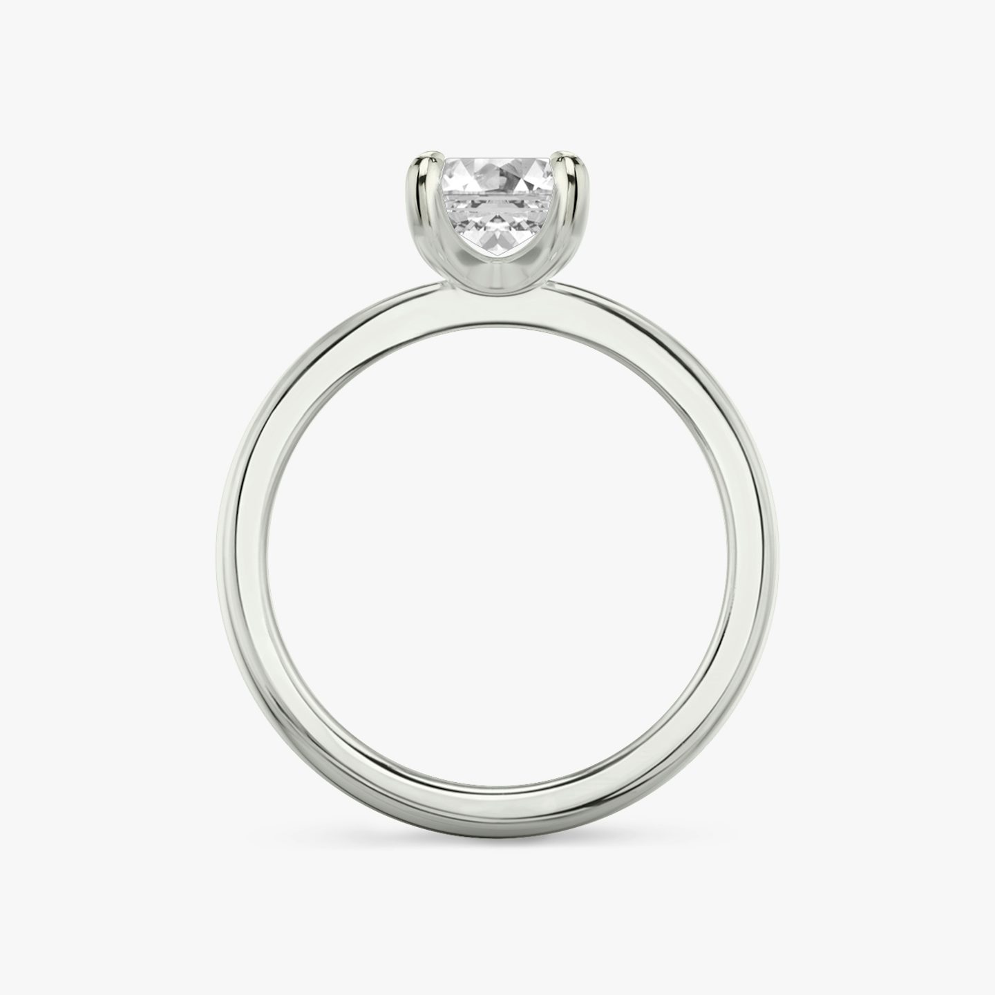 Tapered Classic | Emerald | 18k | 18k Weißgold | Ring: Schlicht | Diamantausrichtung: vertical | Karatgewicht: Gesamtbestand ansehen