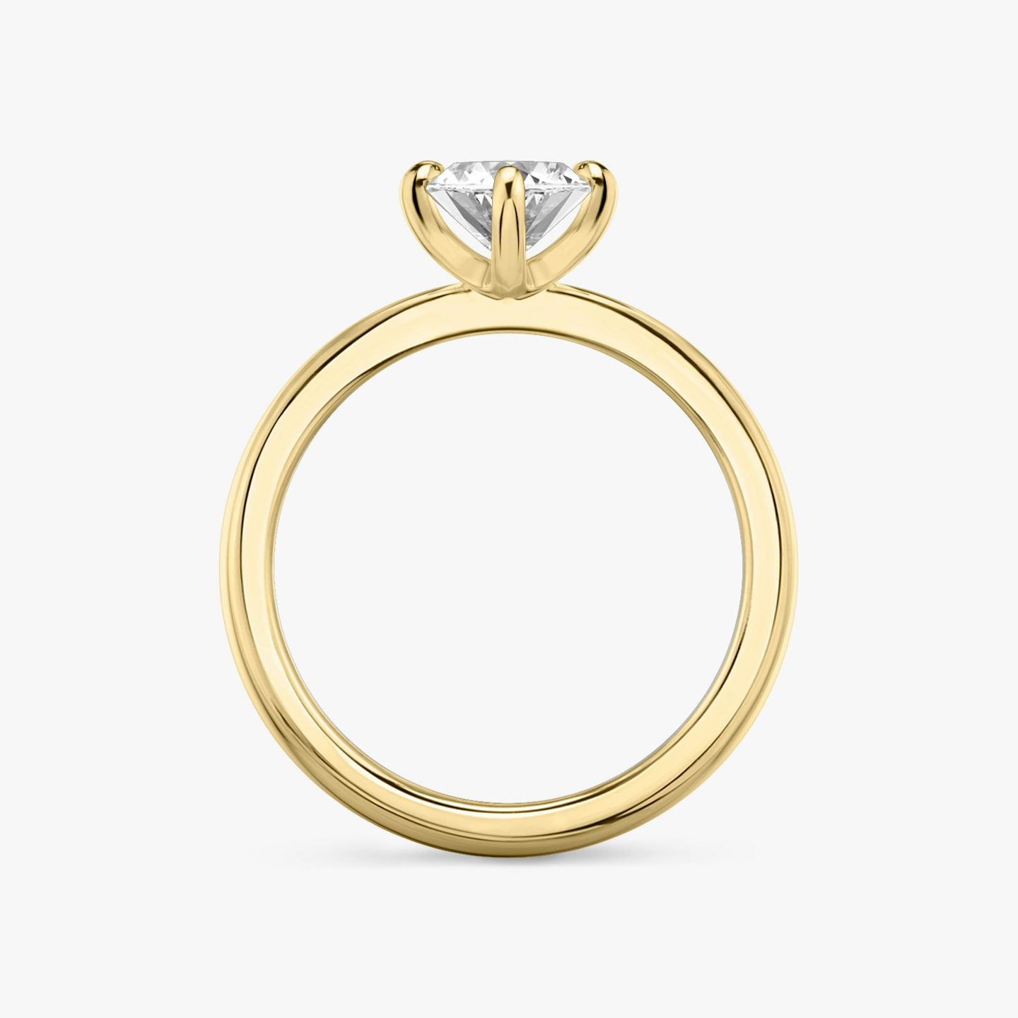 The Tapered Classic | Pavé Marquise | 18k | 18k Yellow Gold | Band: Plain | Diamond orientation: vertical | Carat weight: See full inventory