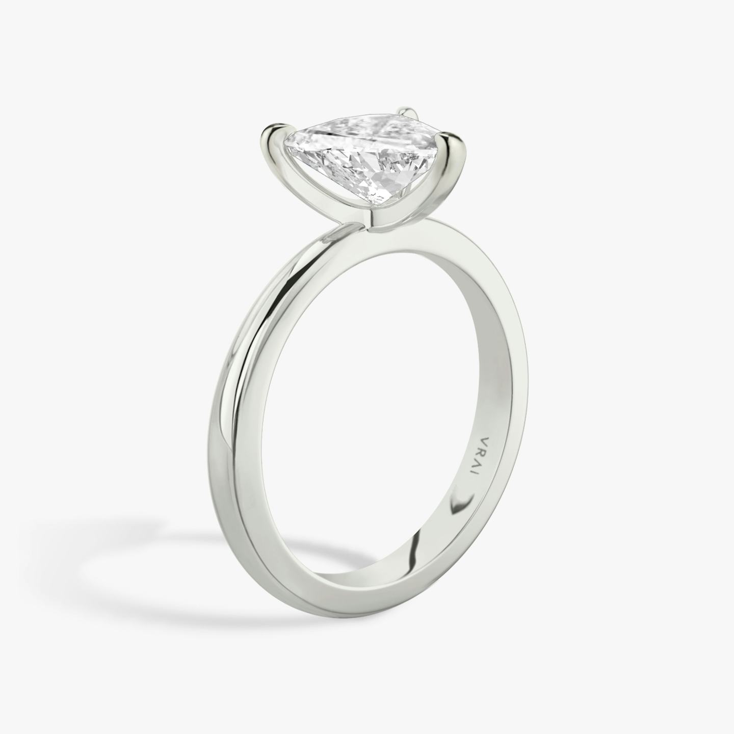 The Tapered Classic | Trillion | Platinum | Band: Plain | Diamond orientation: vertical | Carat weight: See full inventory