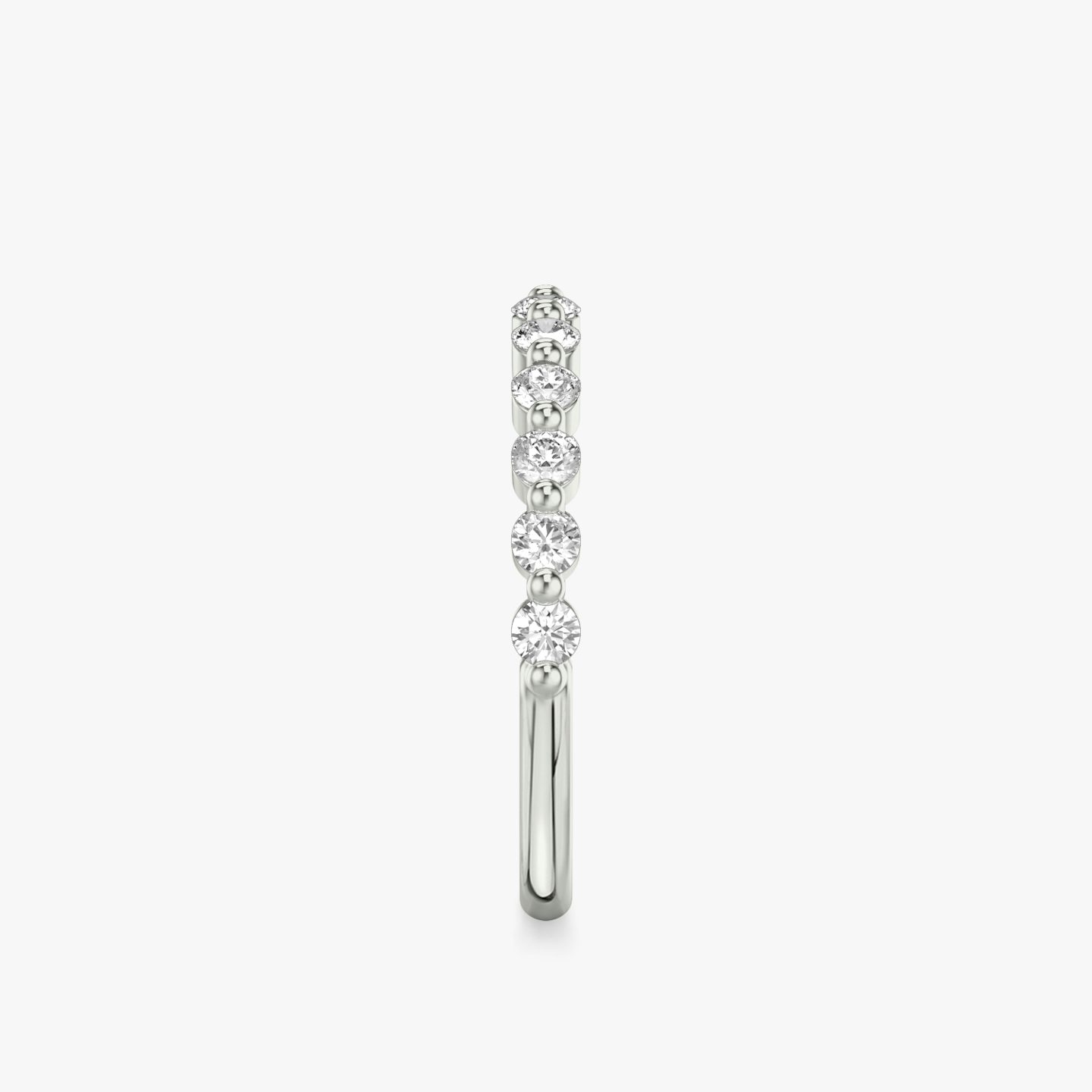Alliance Single Shared Prong | 18k | Or blanc 18 carats | Version: Large
