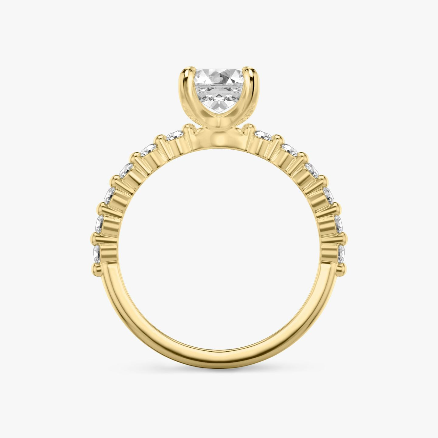 Single Shared Prong | Emerald | 18k | 18k Gelbgold | Ring: Original | Diamantausrichtung: vertical | Karatgewicht: Gesamtbestand ansehen