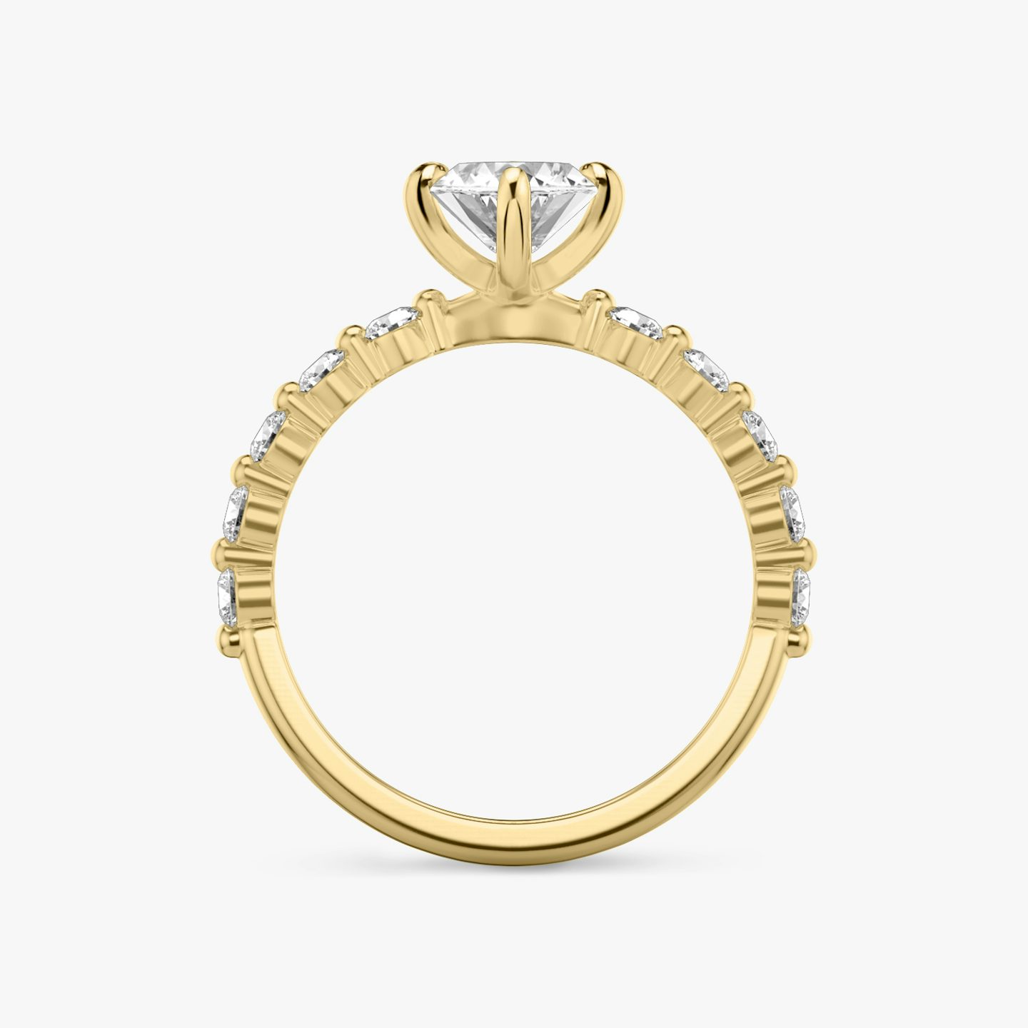 Single Shared Prong | Pavé Marquise | 18k | 18k Gelbgold | Ring: Large | Diamantausrichtung: vertical | Karatgewicht: Gesamtbestand ansehen
