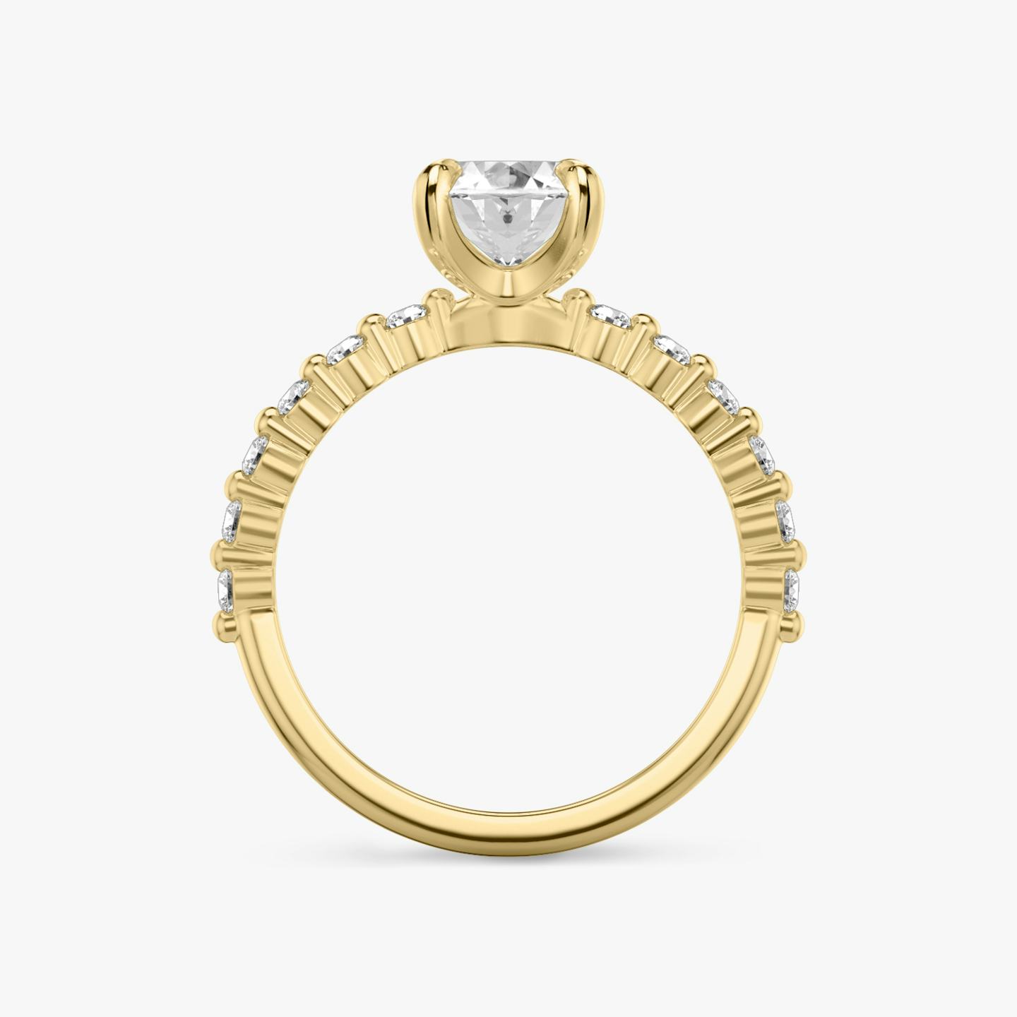 Single Shared Prong | Oval | 18k | 18k Gelbgold | Ring: Original | Diamantausrichtung: vertical | Karatgewicht: Gesamtbestand ansehen