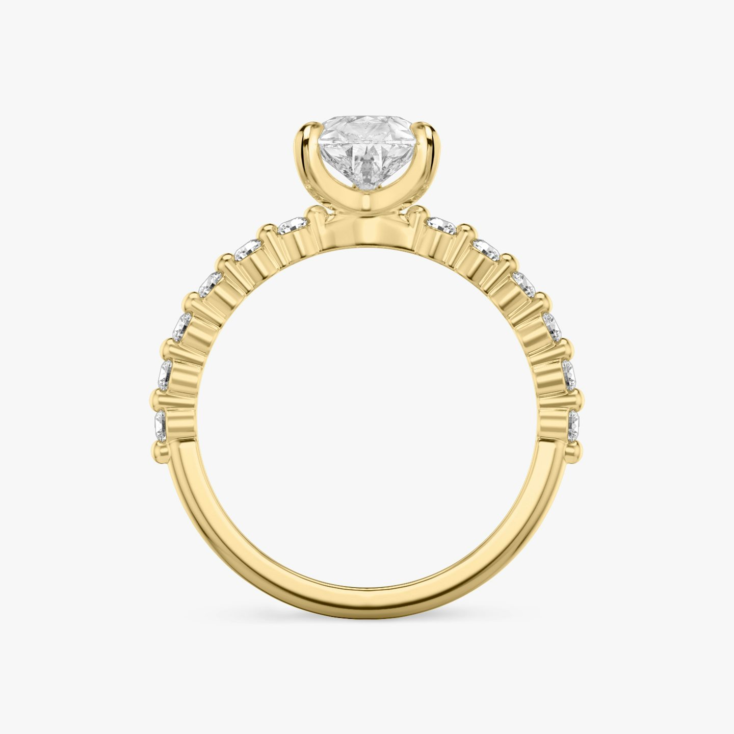 The Single Shared Prong | pear | 18k | yellow-gold | bandStoneStyle: original | diamondOrientation: vertical | caratWeight: other