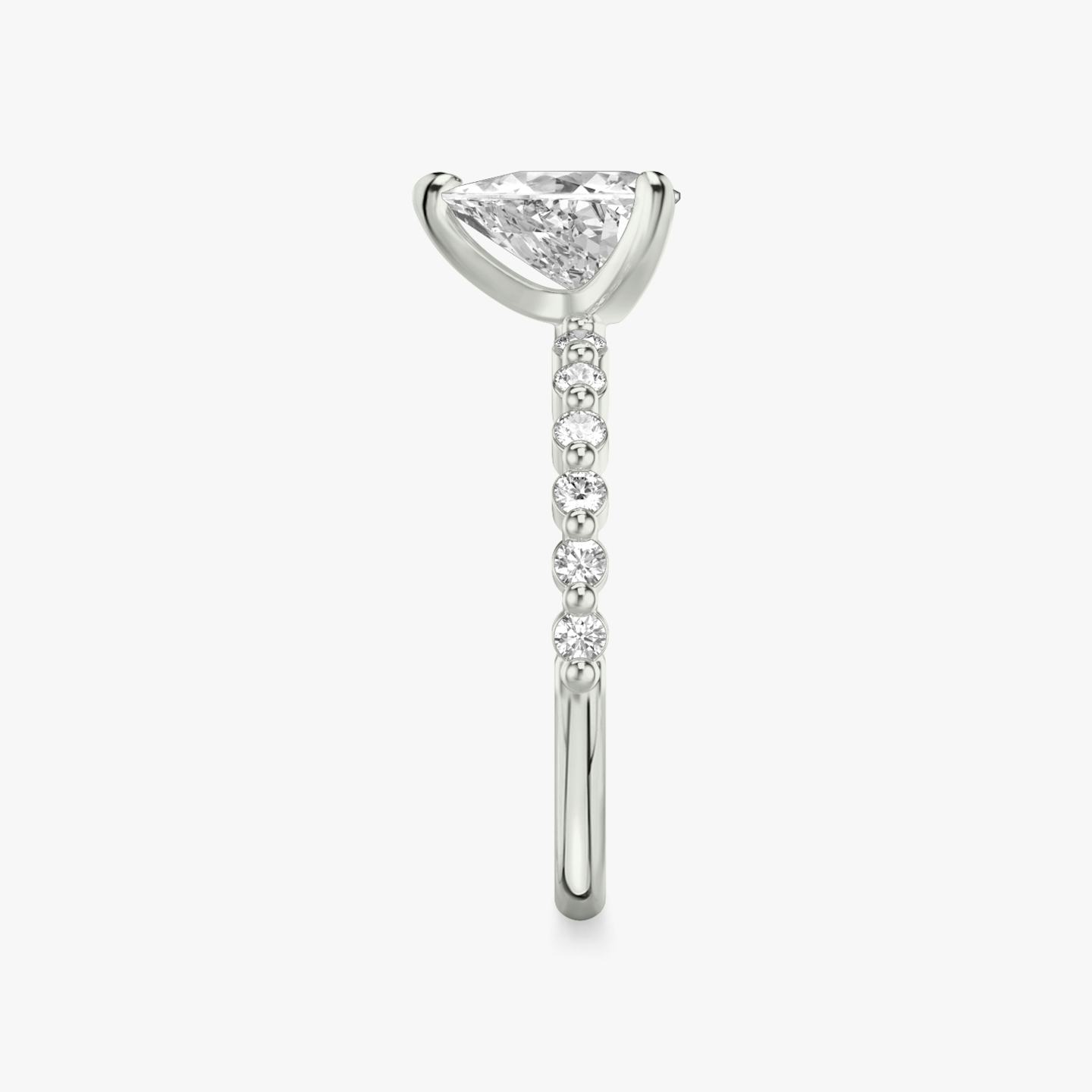 The Single Shared Prong | Trillion | 18k | 18k White Gold | Band: Original | Diamond orientation: vertical | Carat weight: See full inventory