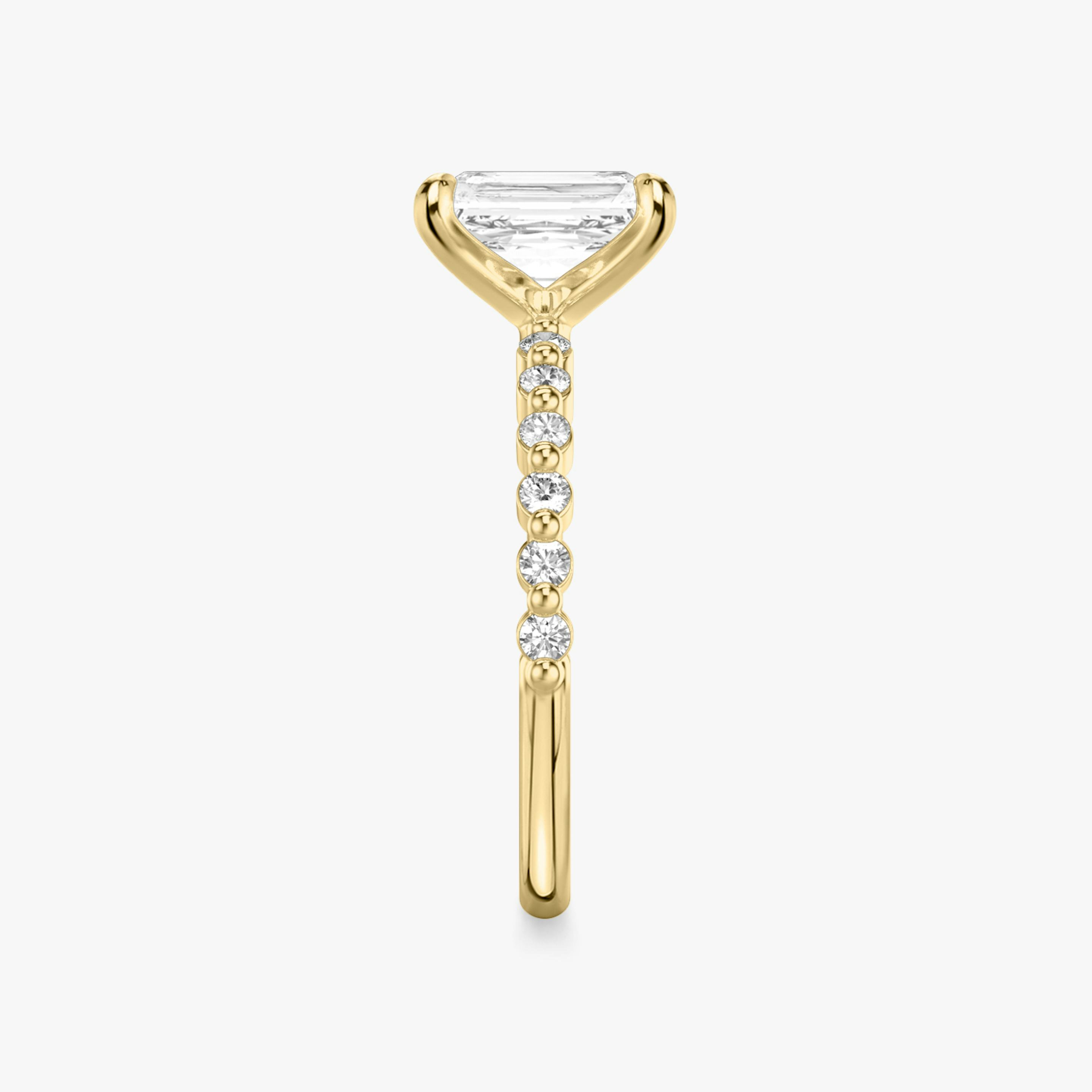 The Single Shared Prong | Radiant | 18k | 18k Yellow Gold | Band: Original | Diamond orientation: vertical | Carat weight: See full inventory