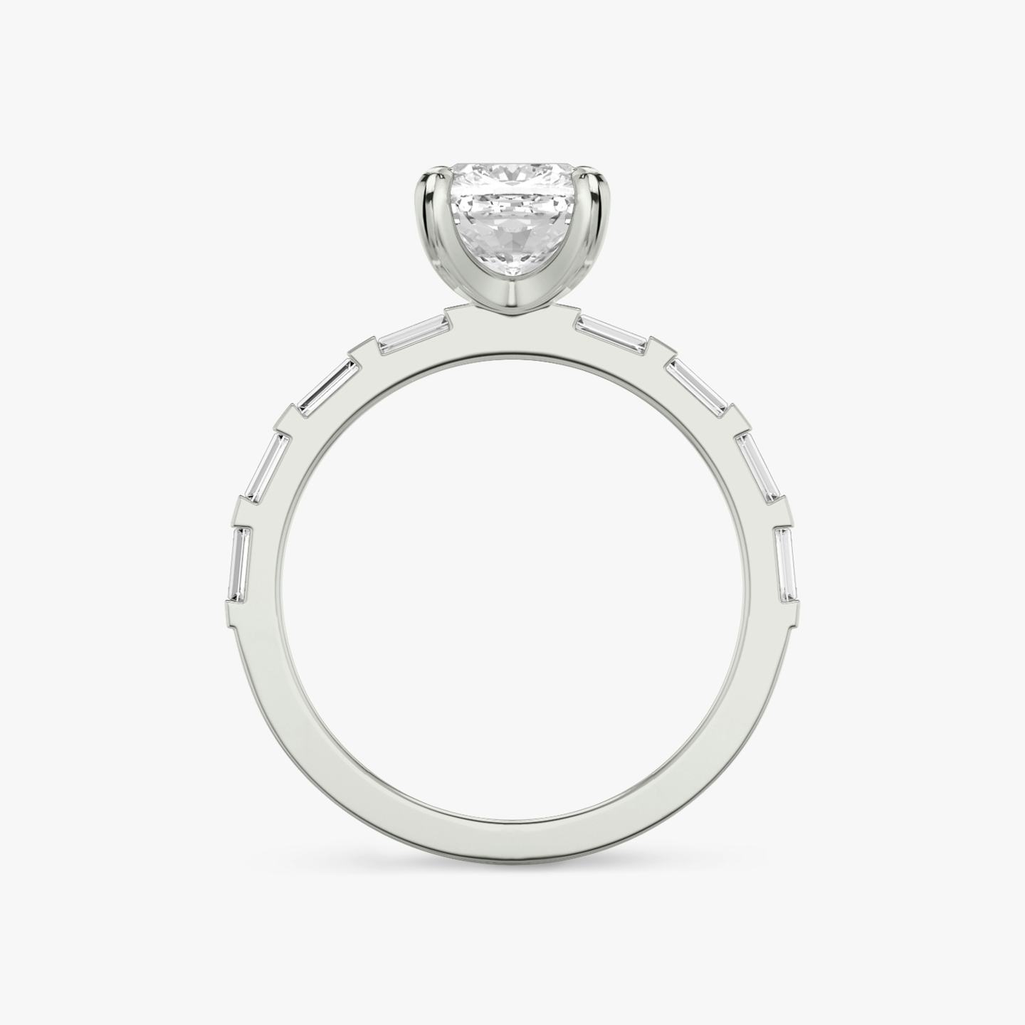 The Baguette Bar | Pavé Cushion | Platinum | Diamond orientation: vertical | Carat weight: See full inventory