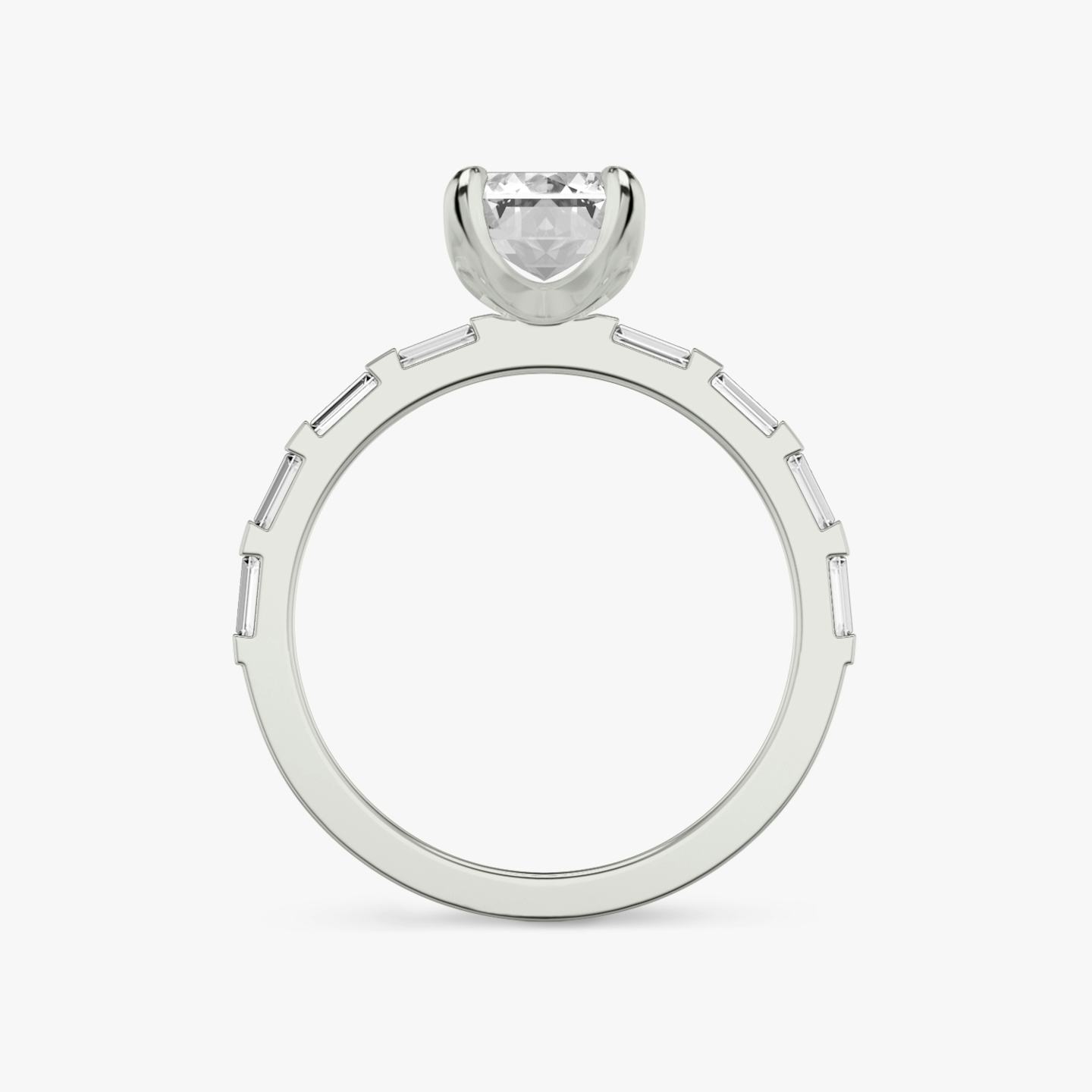 The Baguette Bar | Emerald | Platinum | Diamond orientation: vertical | Carat weight: See full inventory