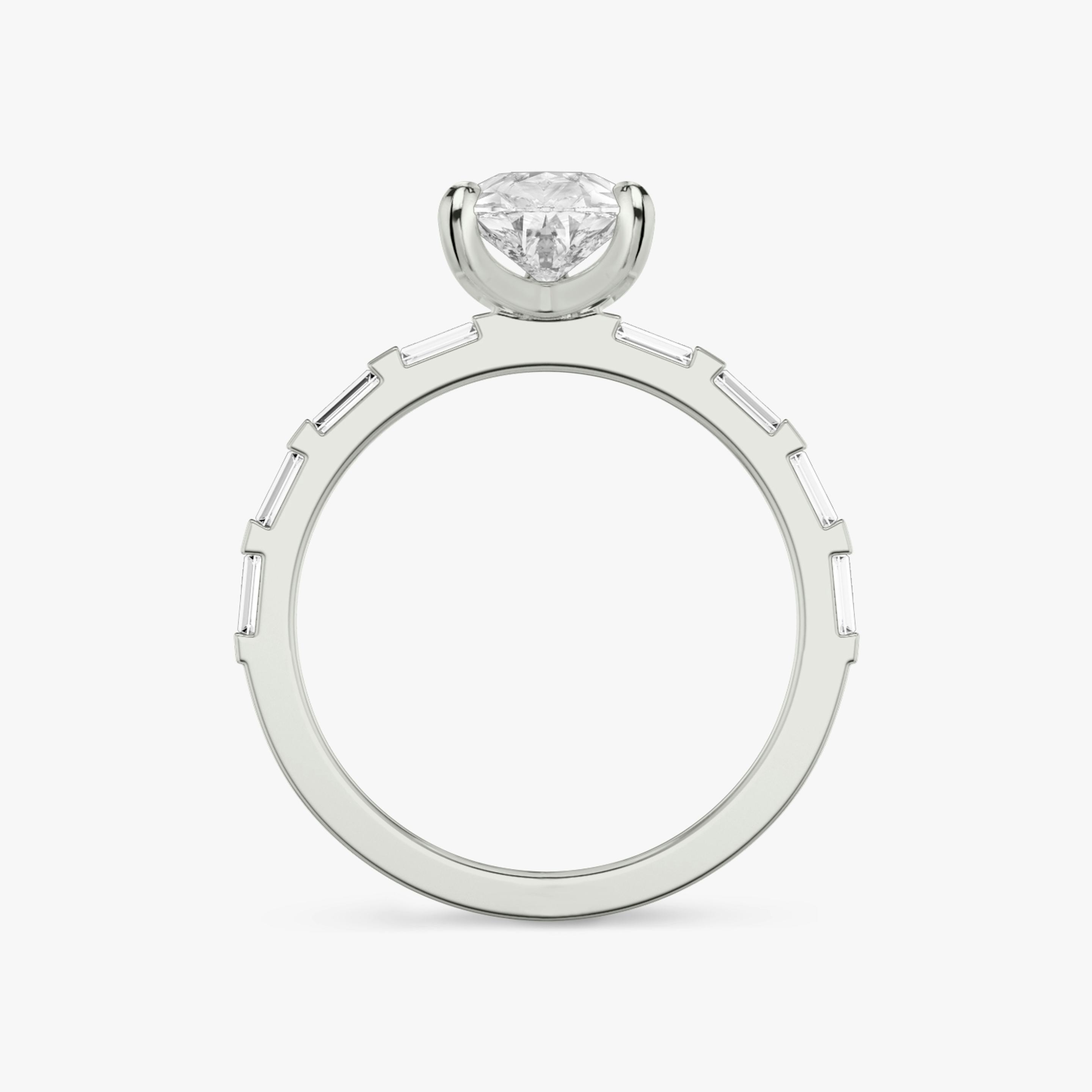 The Baguette Bar | Pear | Platinum | Diamond orientation: vertical | Carat weight: See full inventory