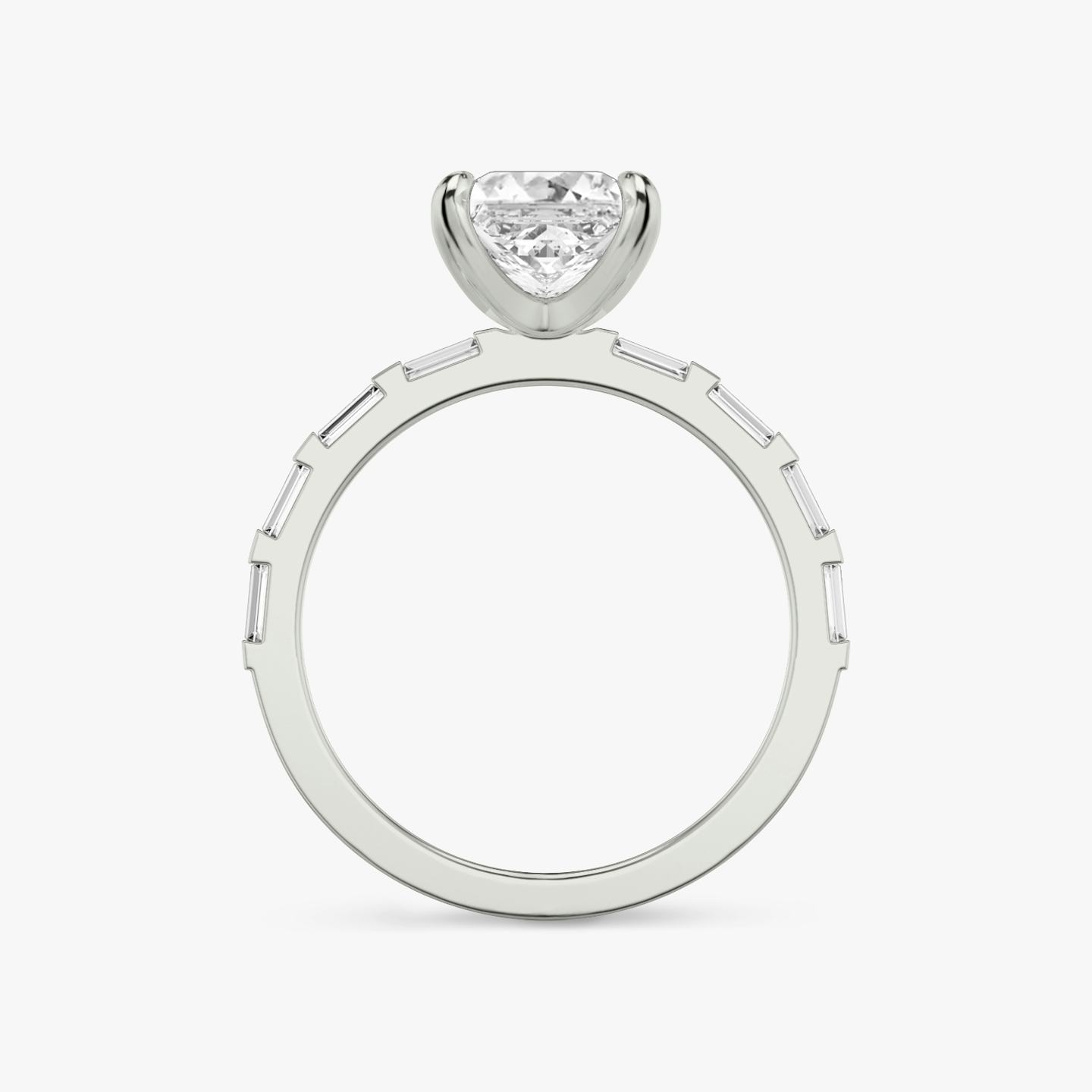 The Baguette Bar | Princess | Platinum | Diamond orientation: vertical | Carat weight: See full inventory