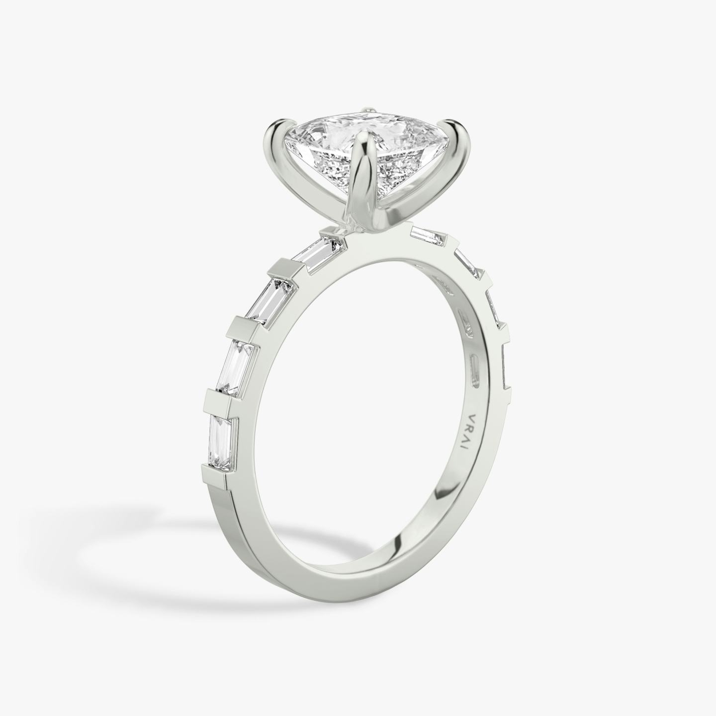 The Baguette Bar | Princess | 18k | 18k White Gold | Diamond orientation: vertical | Carat weight: See full inventory