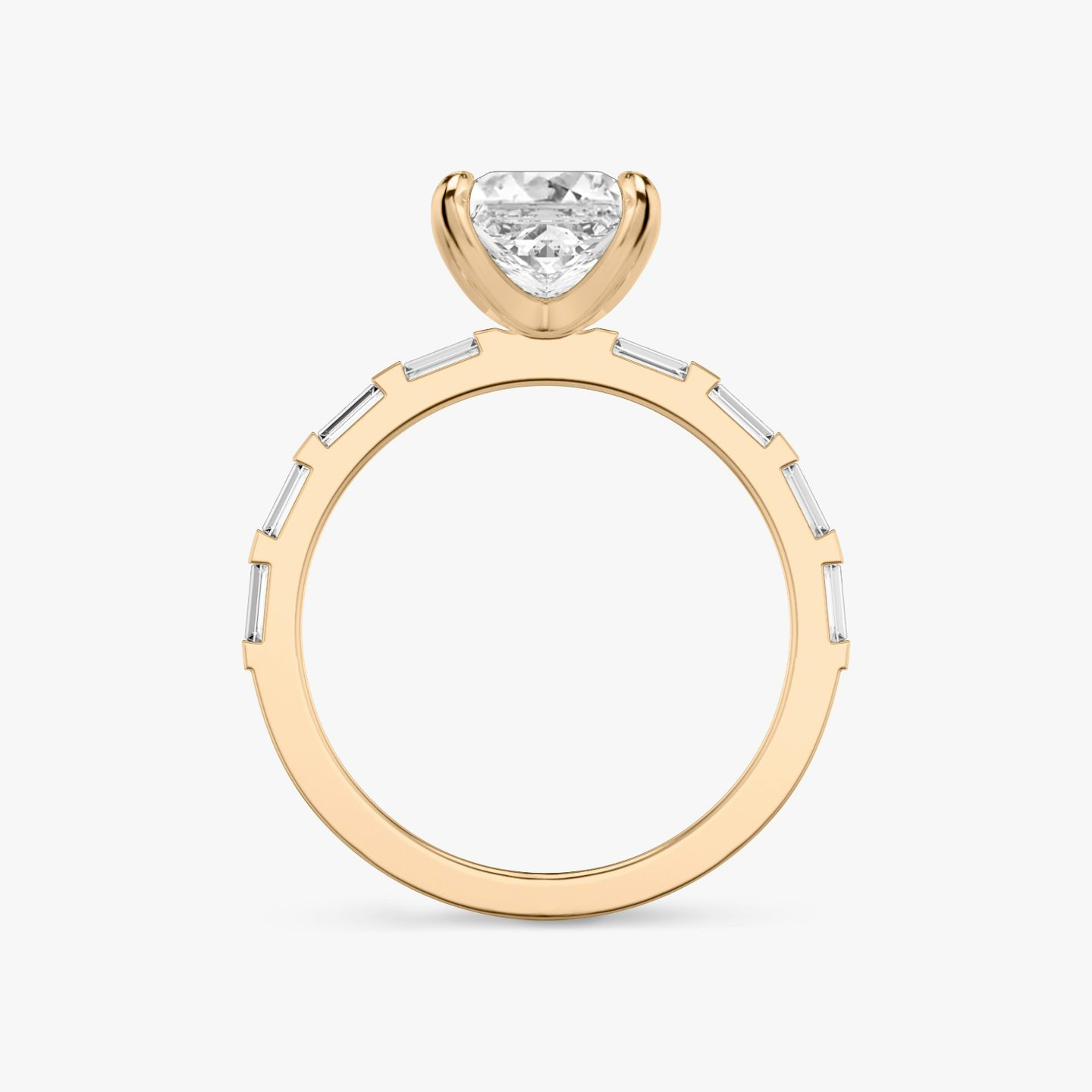 The Baguette Bar | Princess | 14k | 14k Rose Gold | Diamond orientation: vertical | Carat weight: See full inventory
