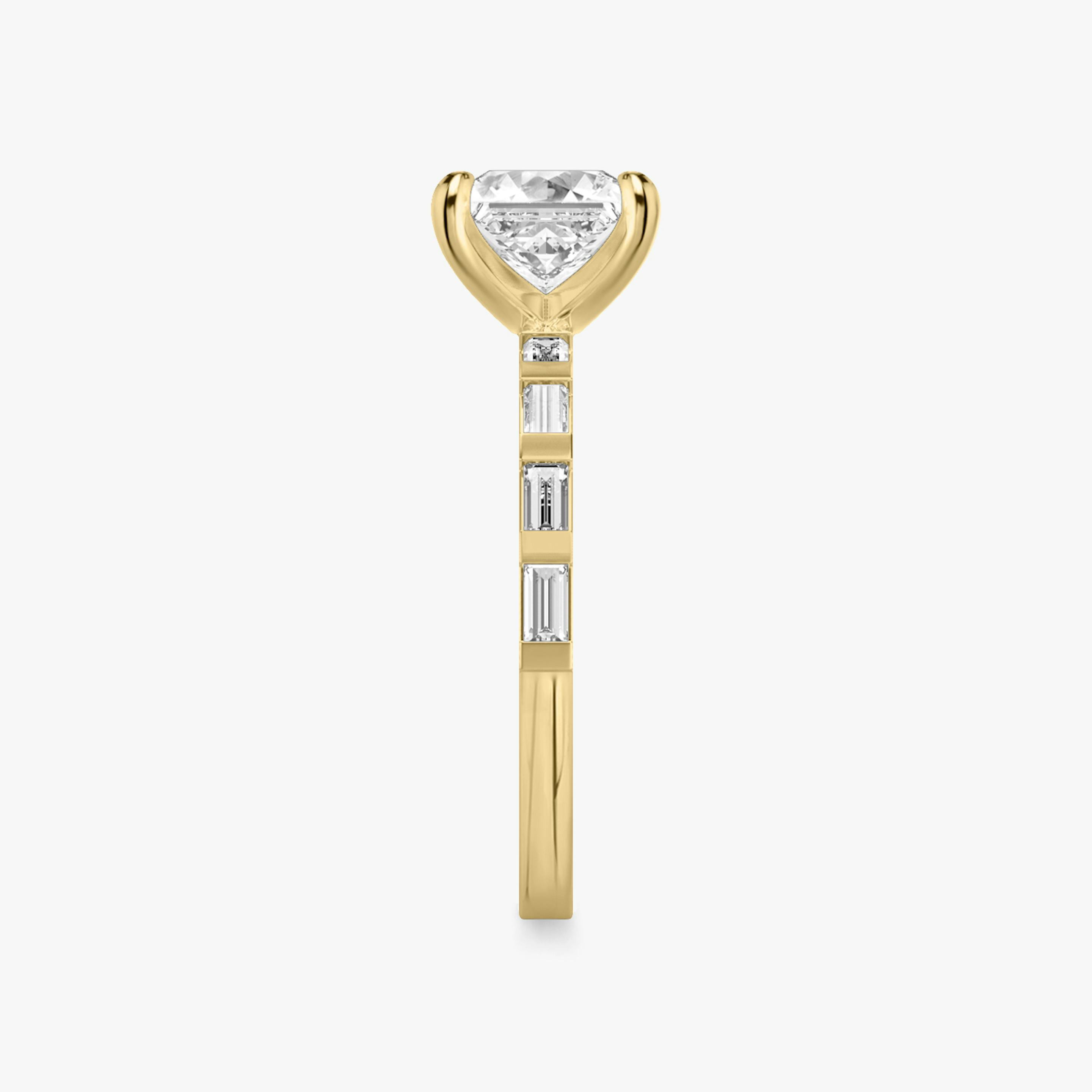The Baguette Bar | Princess | 18k | 18k Yellow Gold | Diamond orientation: vertical | Carat weight: See full inventory