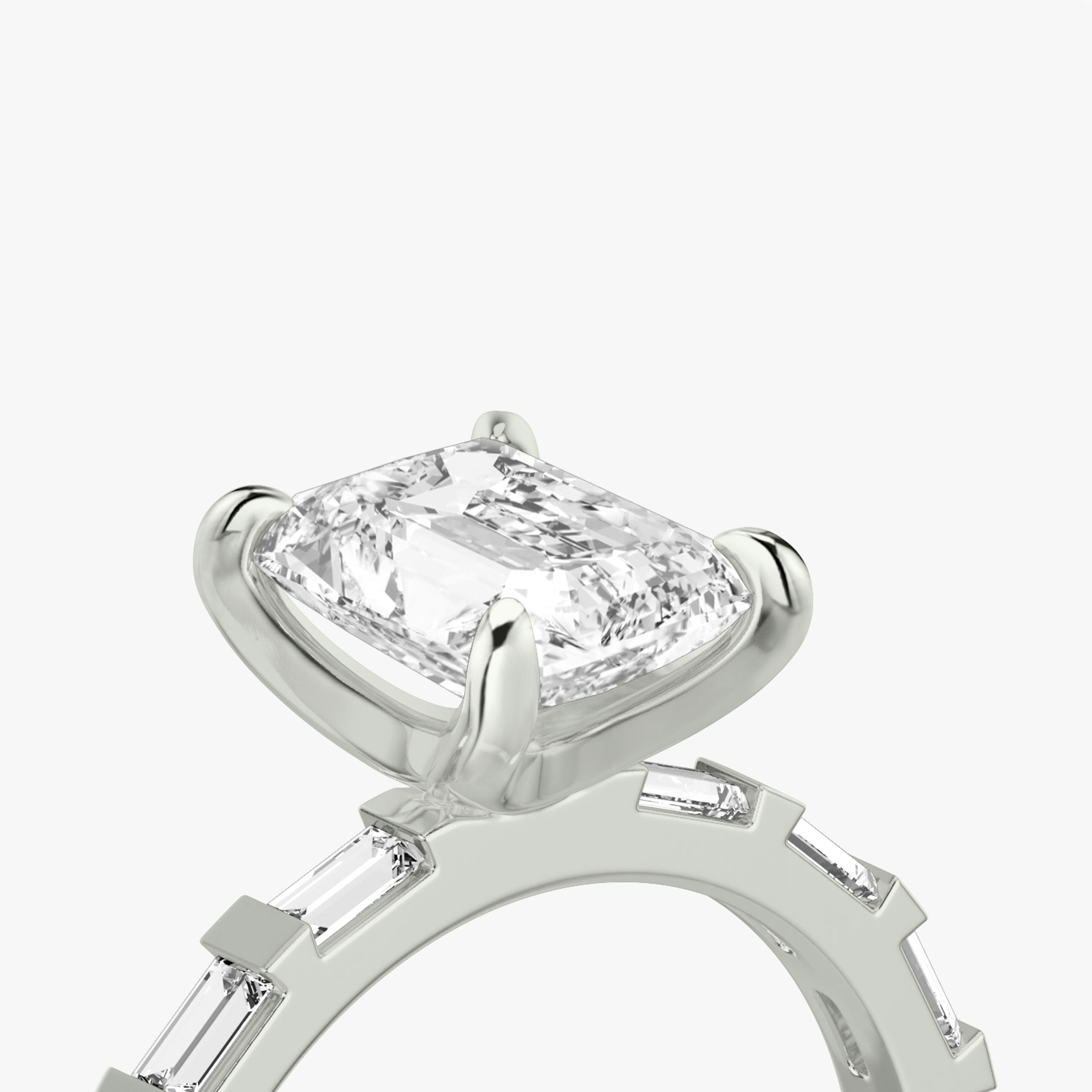 The Baguette Bar | Radiant | 18k | 18k White Gold | Diamond orientation: vertical | Carat weight: See full inventory