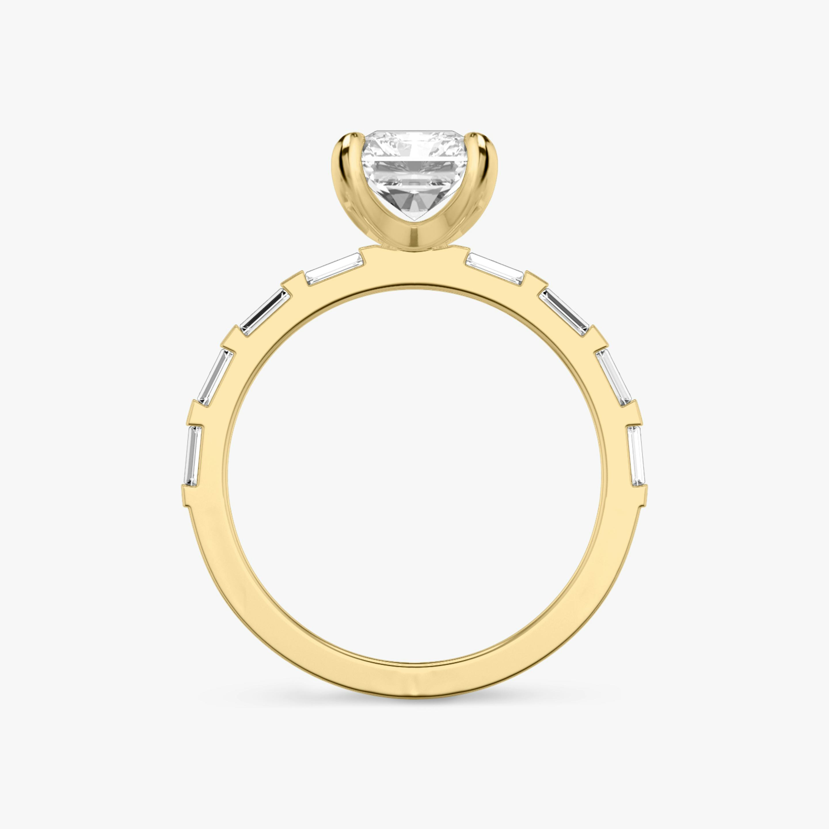 The Baguette Bar | Radiant | 18k | 18k Yellow Gold | Diamond orientation: vertical | Carat weight: See full inventory