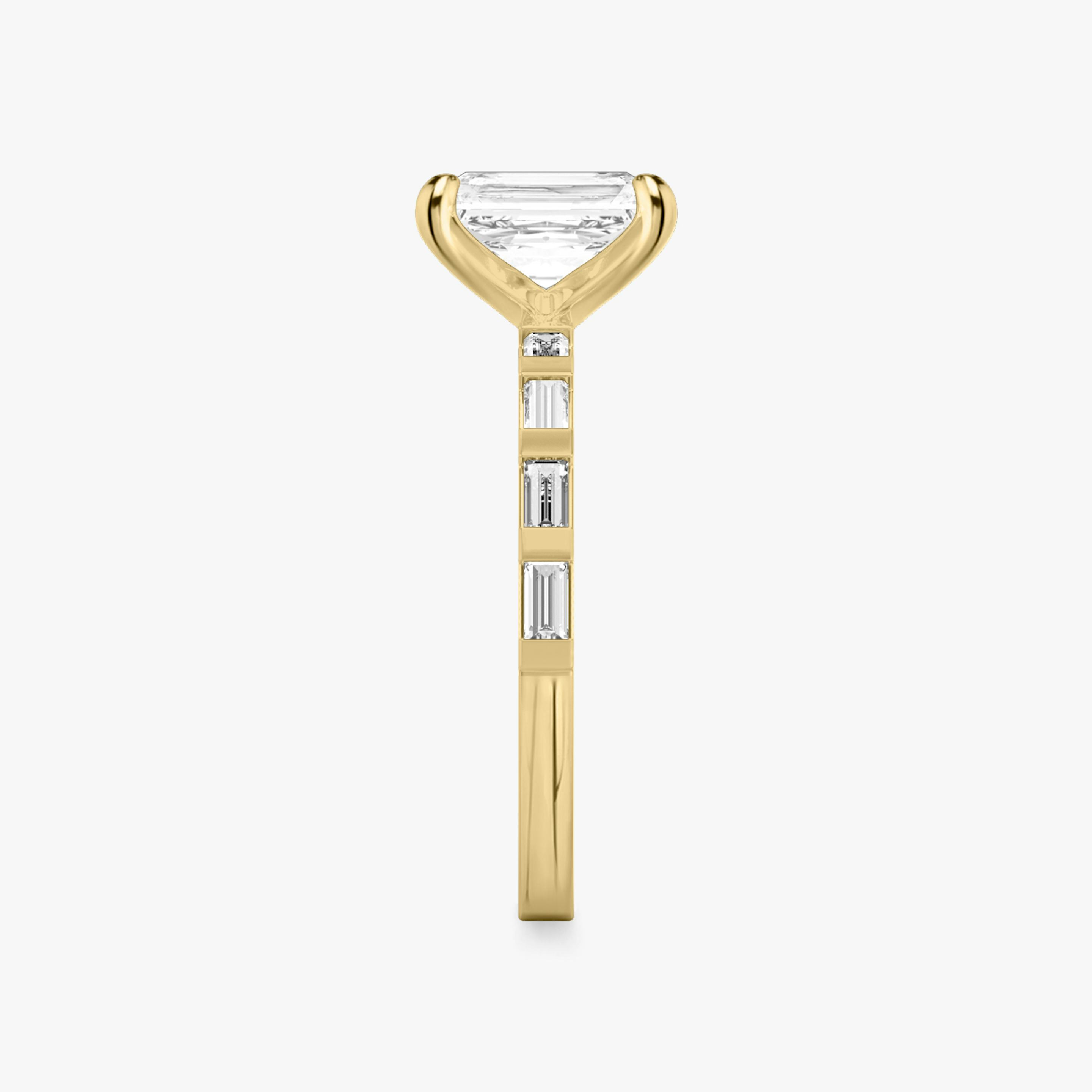 The Baguette Bar | Radiant | 18k | 18k Yellow Gold | Diamond orientation: vertical | Carat weight: See full inventory